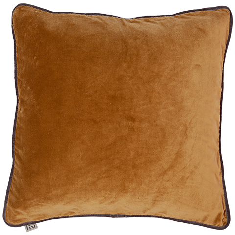 LIV interior Kissenhülle aus Samt 45x45 cm Mustard