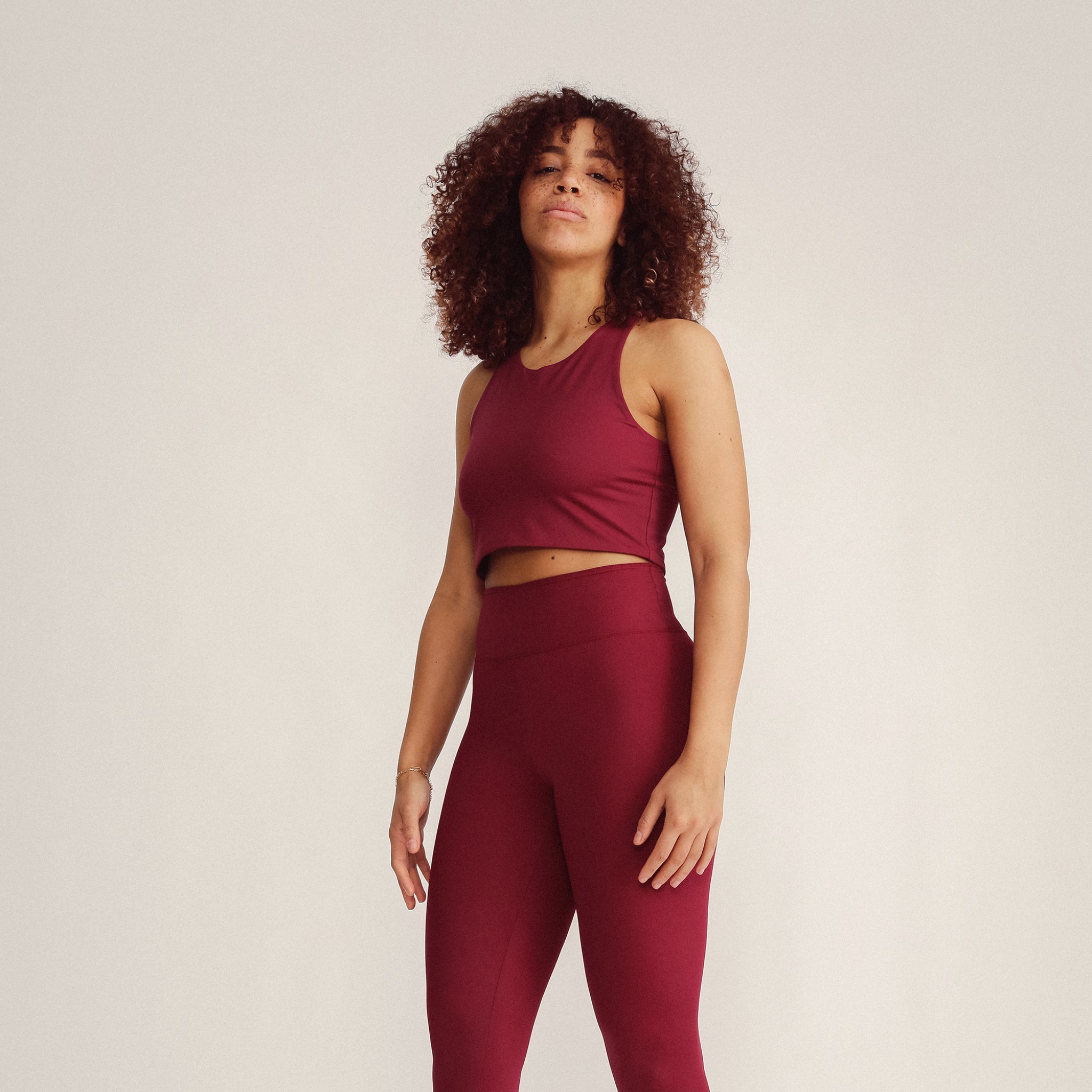 Jutelaune Yoga Top Burgundy