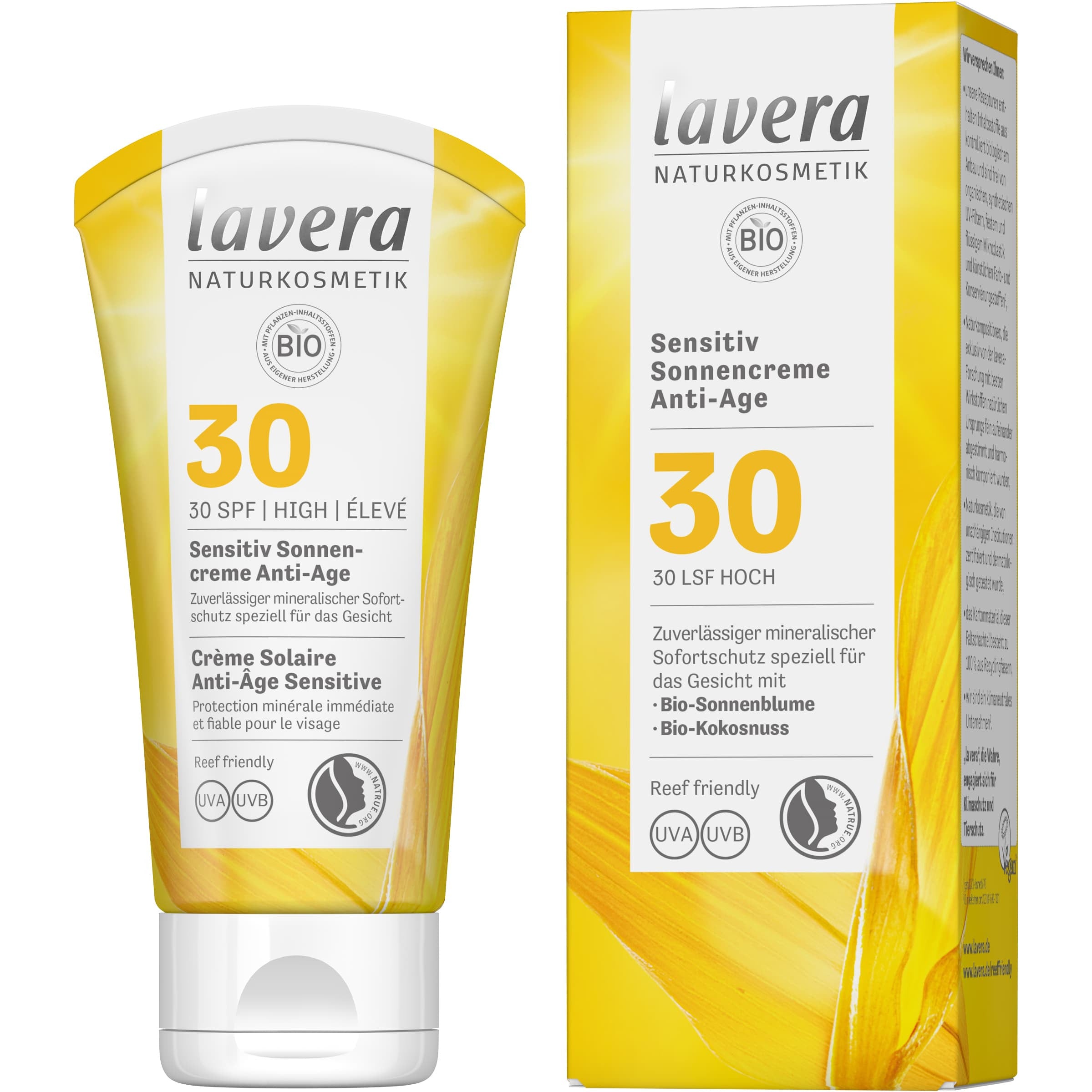 lavera Sensitiv Sonnencreme Anti-Age 50 ml LSF 30
