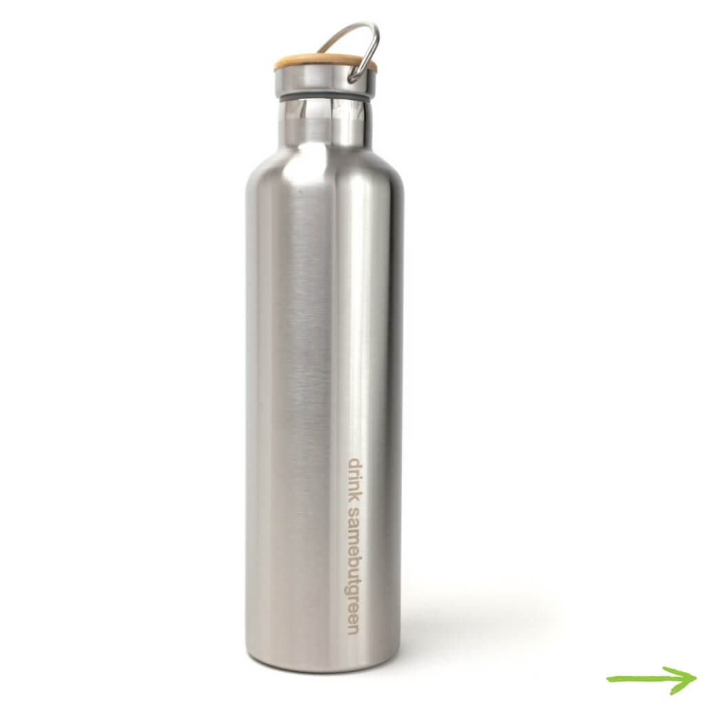 Samebutgreen THERMO Trinkflasche Aus Edelstahl 1L Samebutgreen THERMO Trinkflasche Aus Edelstahl 1L