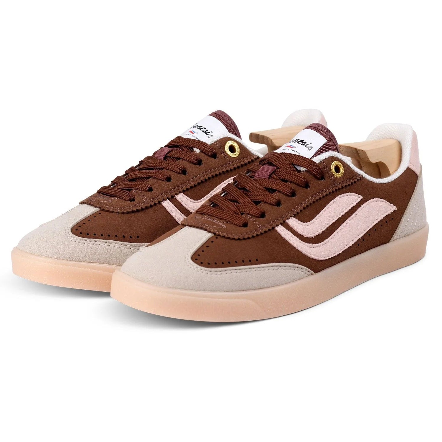 Genesis Footwear "G-Volley Hairy" Grey Brown Rose