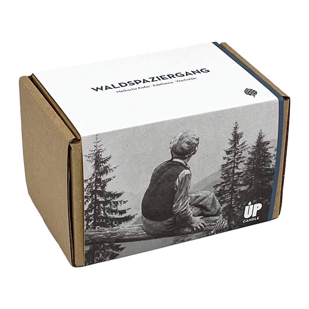 UpCandle Duftkerze "Waldspaziergang" + Nachfüller 400 g