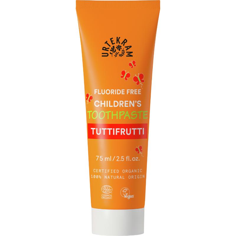 Urtekram Children's Toothpaste "Tuttifrutti" Fluorid Frei 75 ml