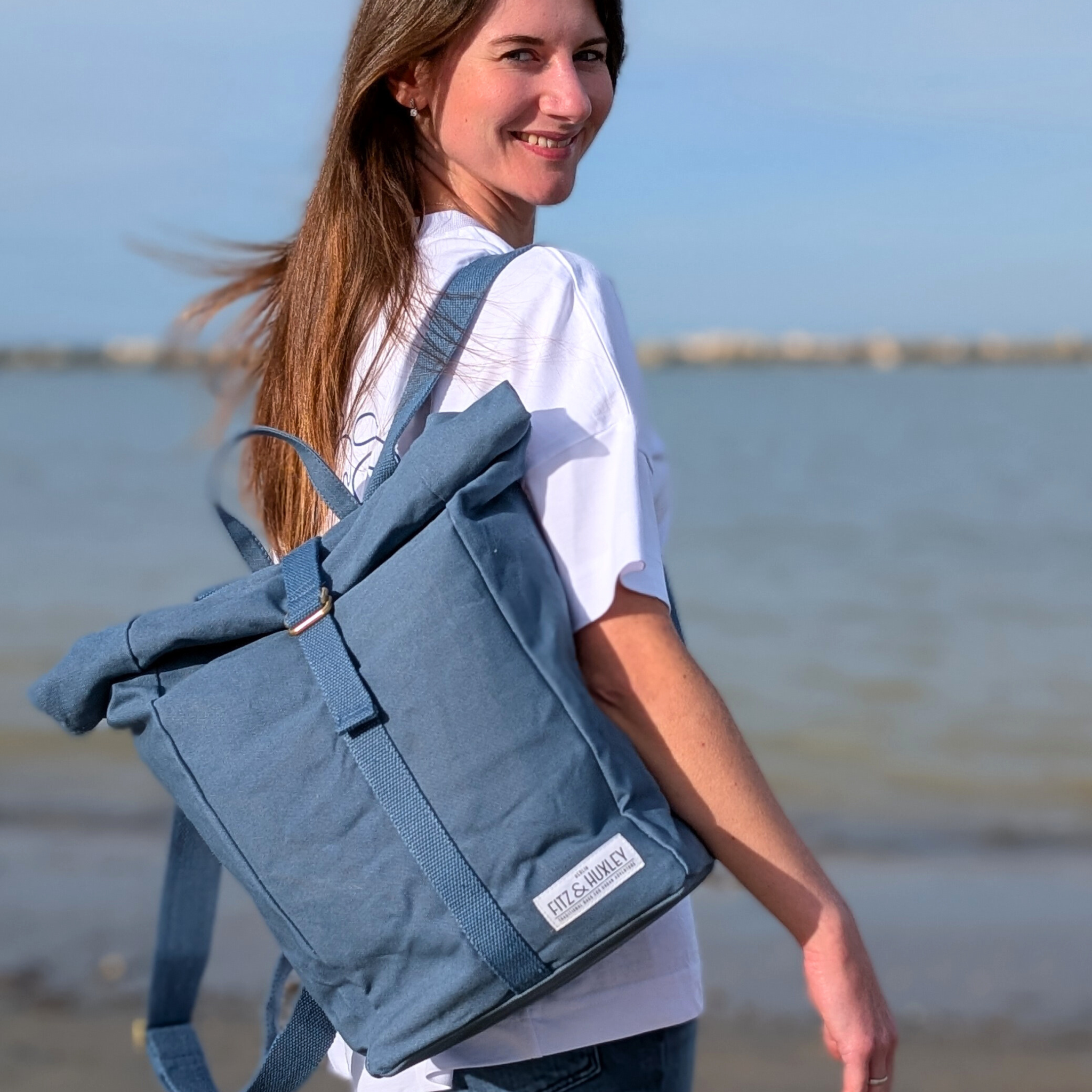 Fitz & Huxley Rucksack "CONVEYOR" Jeans VEGAN