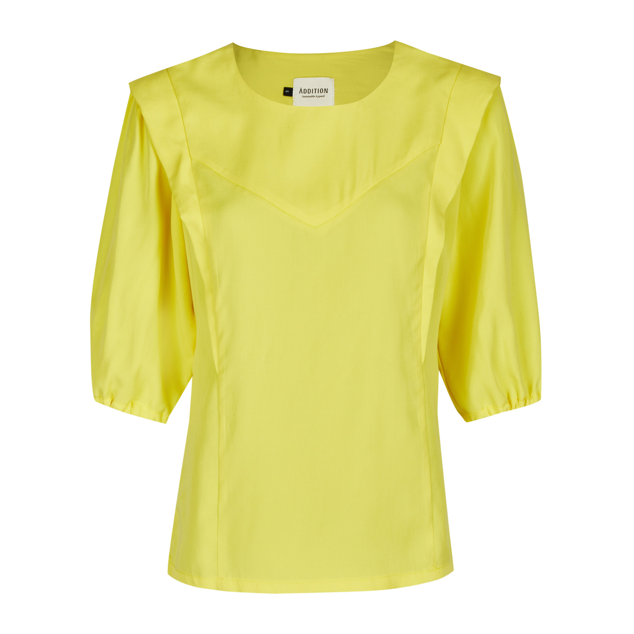 ADDITION Bluse "Voluminouse Blouse" Lemon