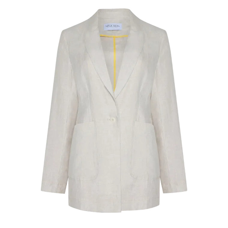 NINA REIN Lockerer Blazer aus Leinen (Bio) 34 Natur