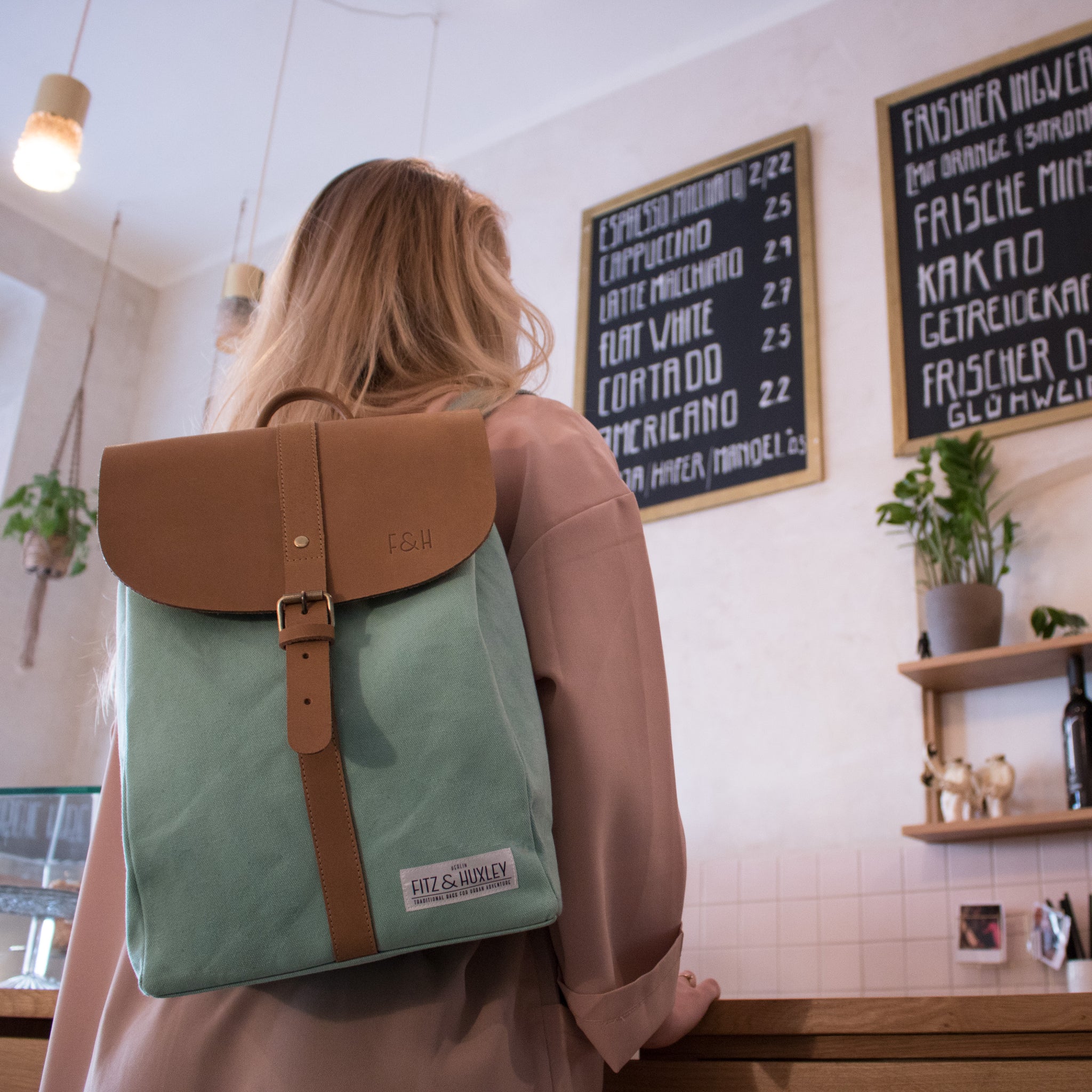 Fitz & Huxley Rucksack "SOLSTICE" Big mint