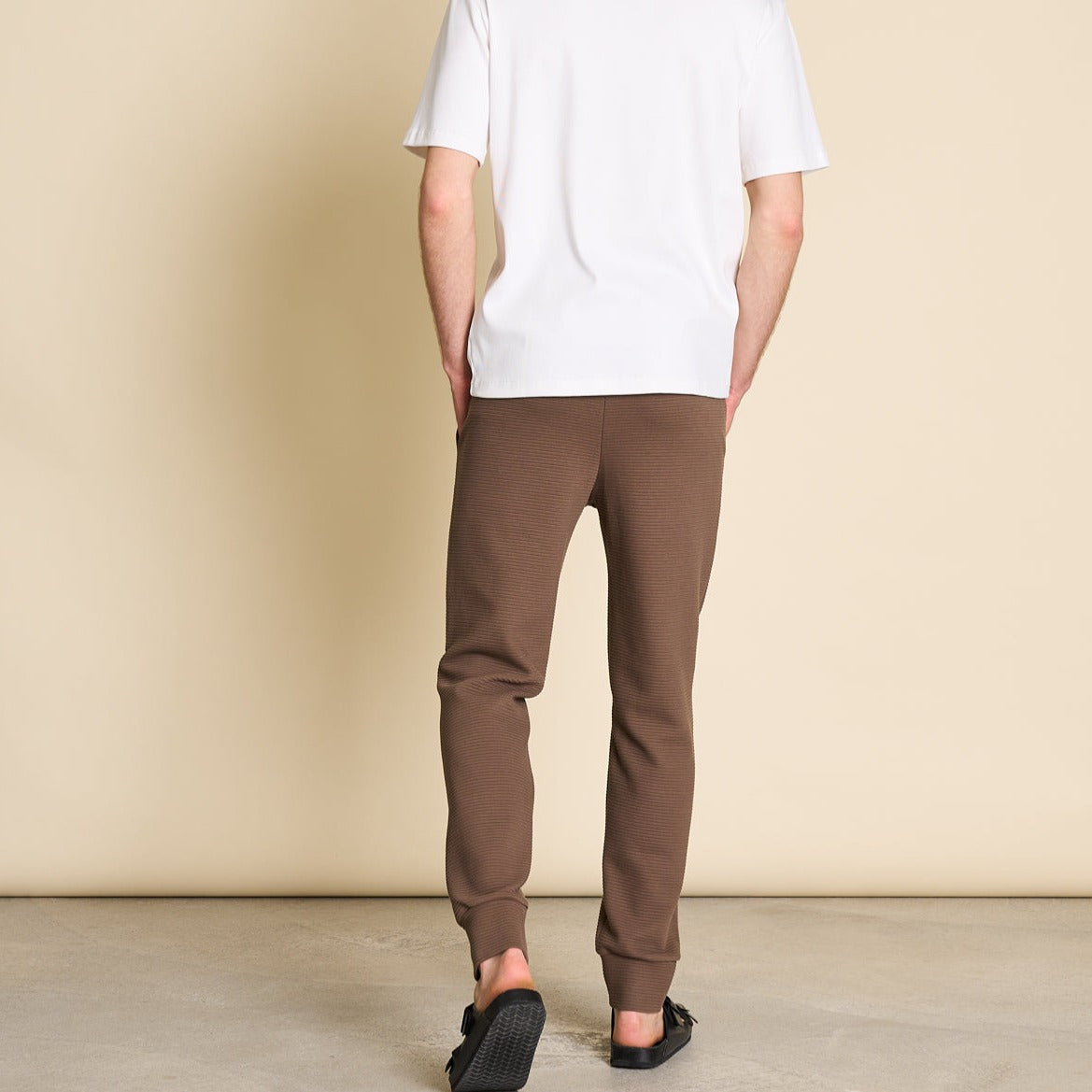 JAN N JUNE Lounge Pants TAO rib greige