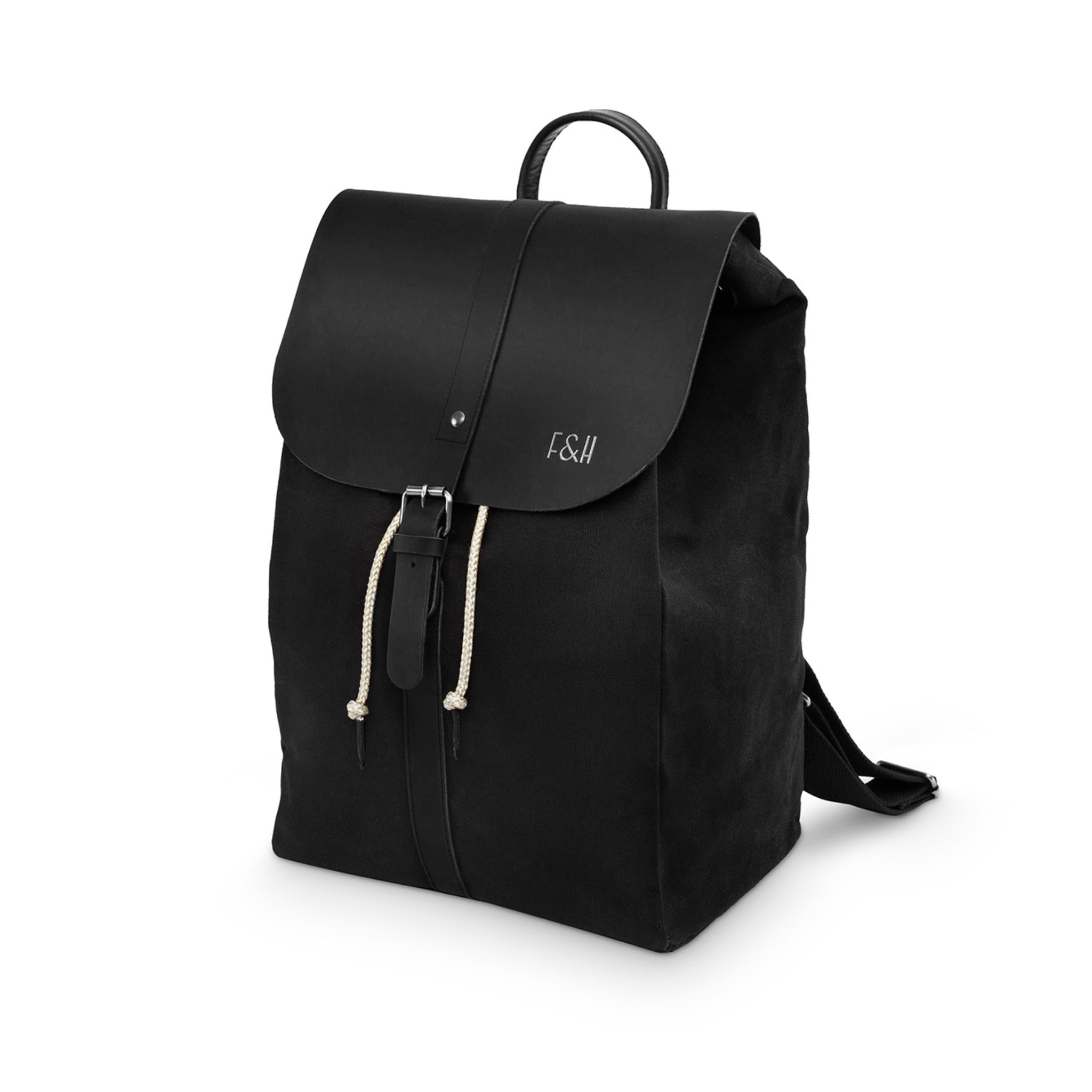 Fitz & Huxley Rucksack "EQUINOX" Big Schwarz 18 Liter