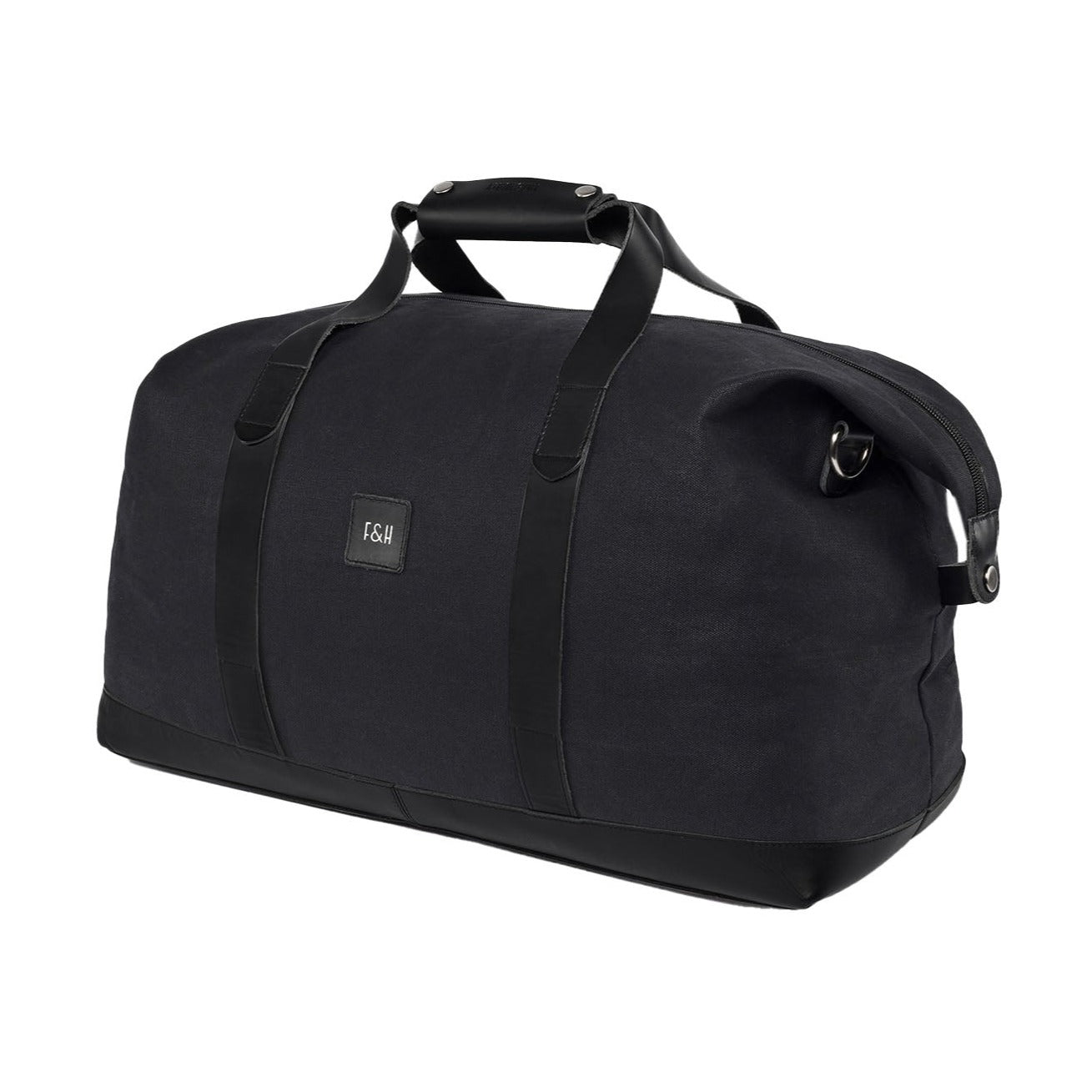 Fitz & Huxley Weekender "HUMPHREY" solid 32 Liter Schwarz