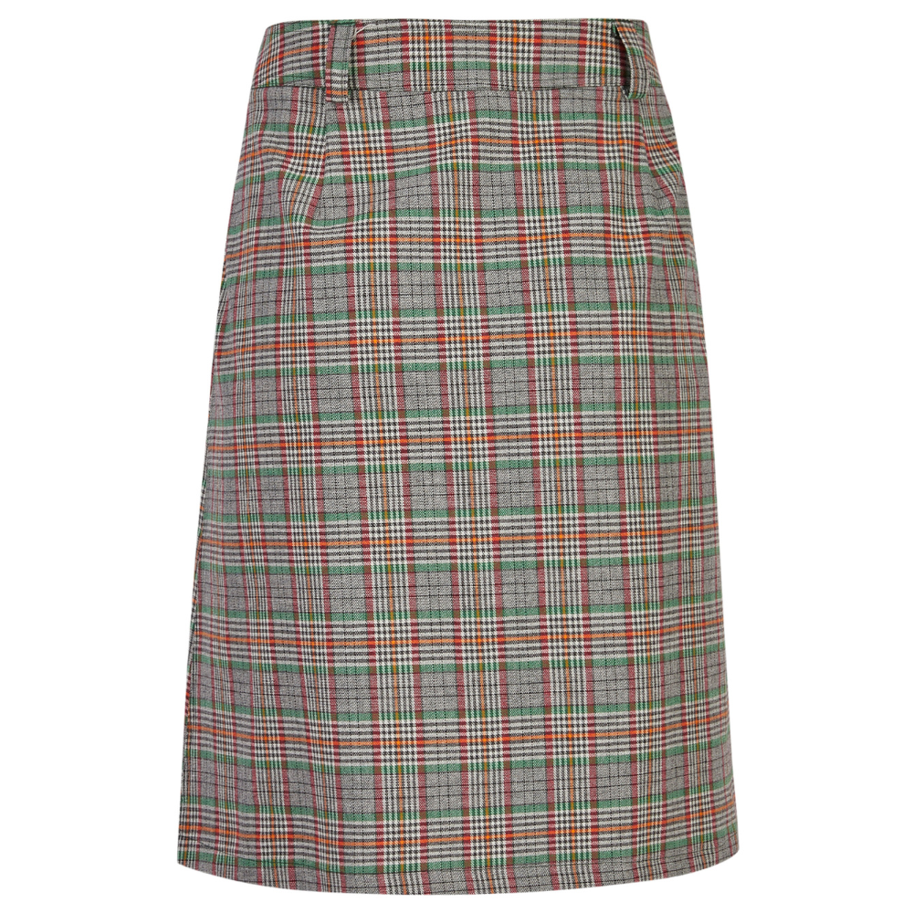 ADDITION Rock "Split Skirt" Multi Checked