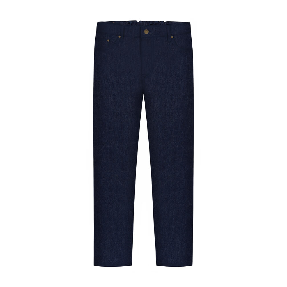 bleed clothing Damen Flexible Mom Jeans Dark Denim