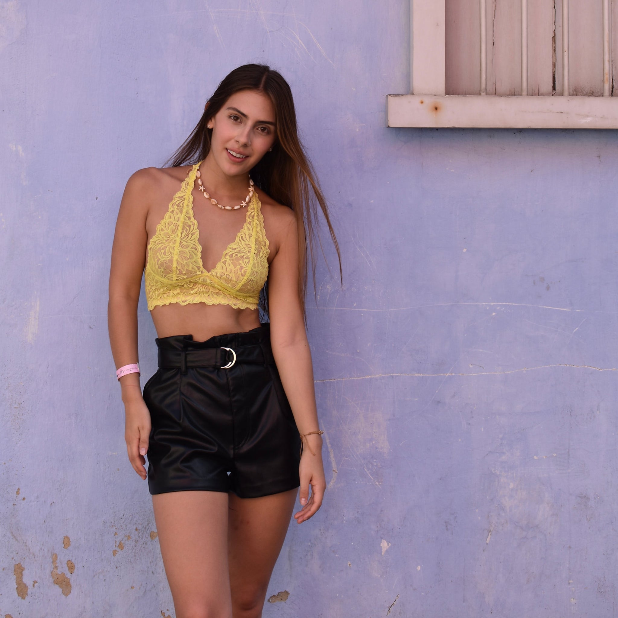 evolving circle Bralette "Maria" Gelb
