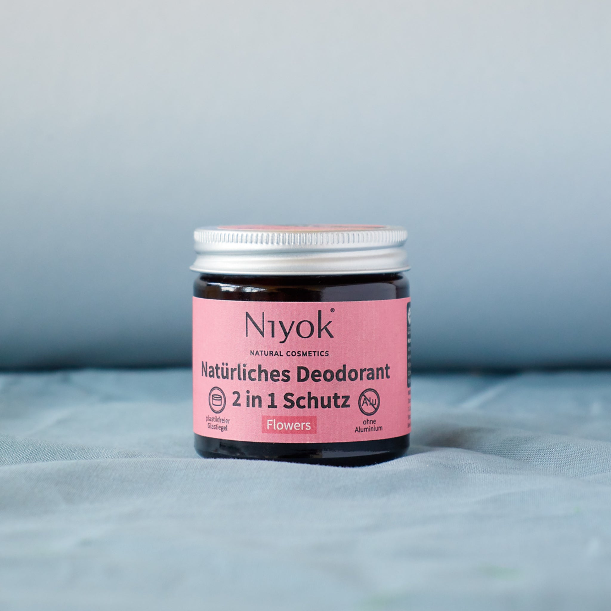 Niyok 2 in 1 anti-transpirante Deocreme - Flowers 40 ml