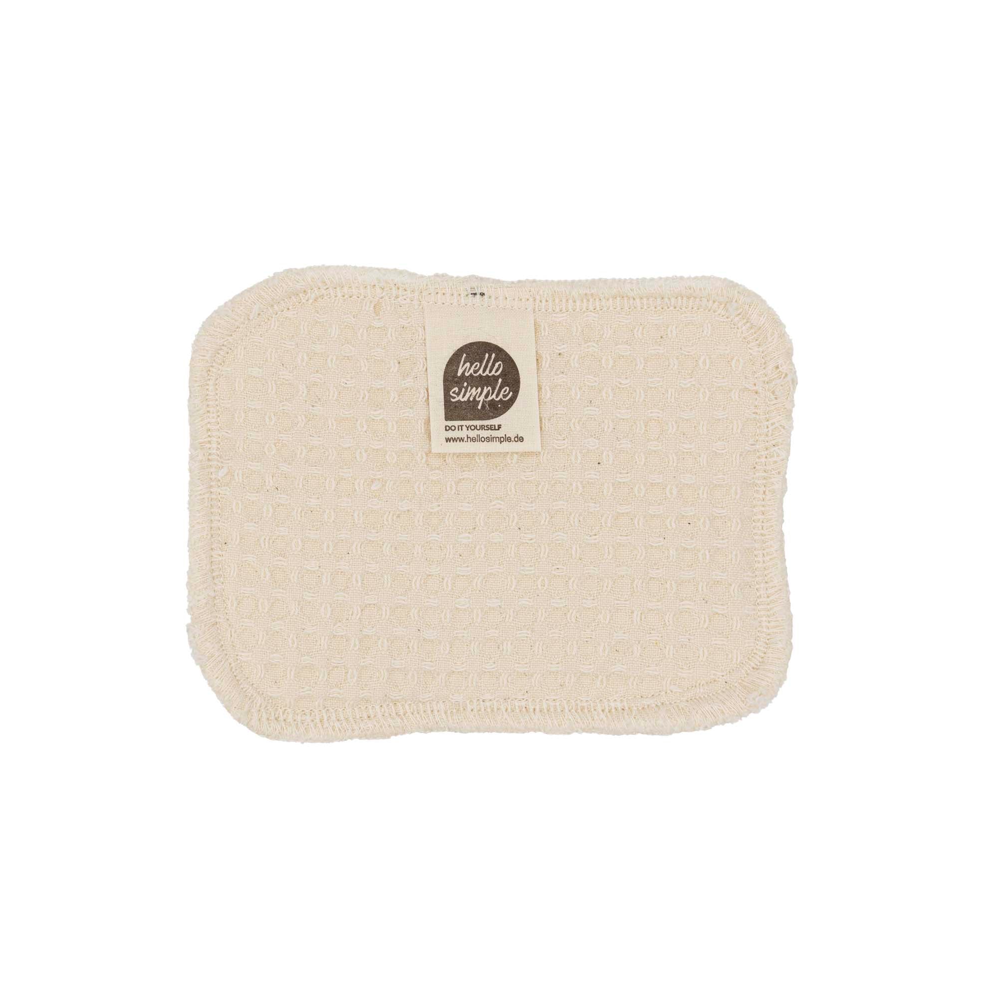 hello simple Zero Waste Spülschwamm Ecru