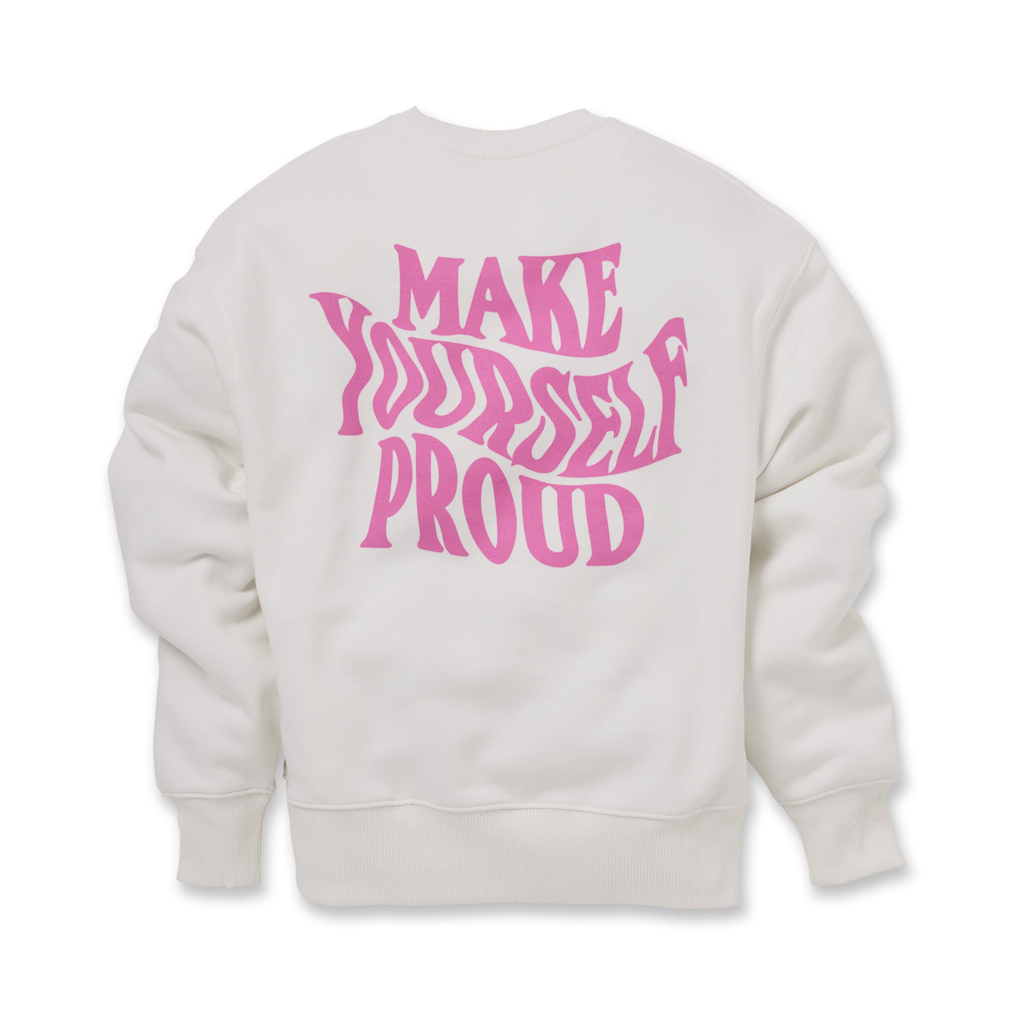 hey soho Sweater "Make yourself proud" Weiß