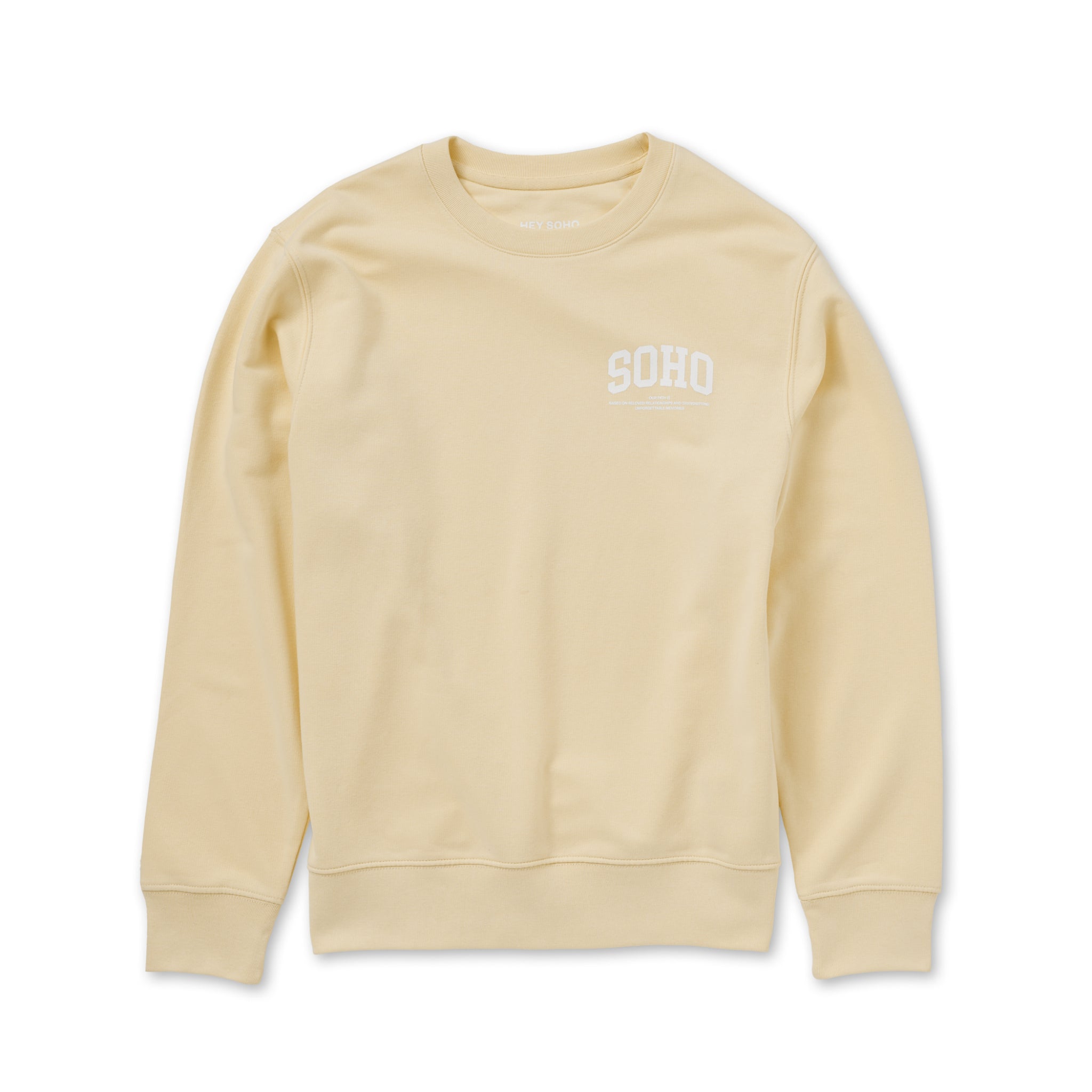 hey soho Sweater "Soho College" Gelb