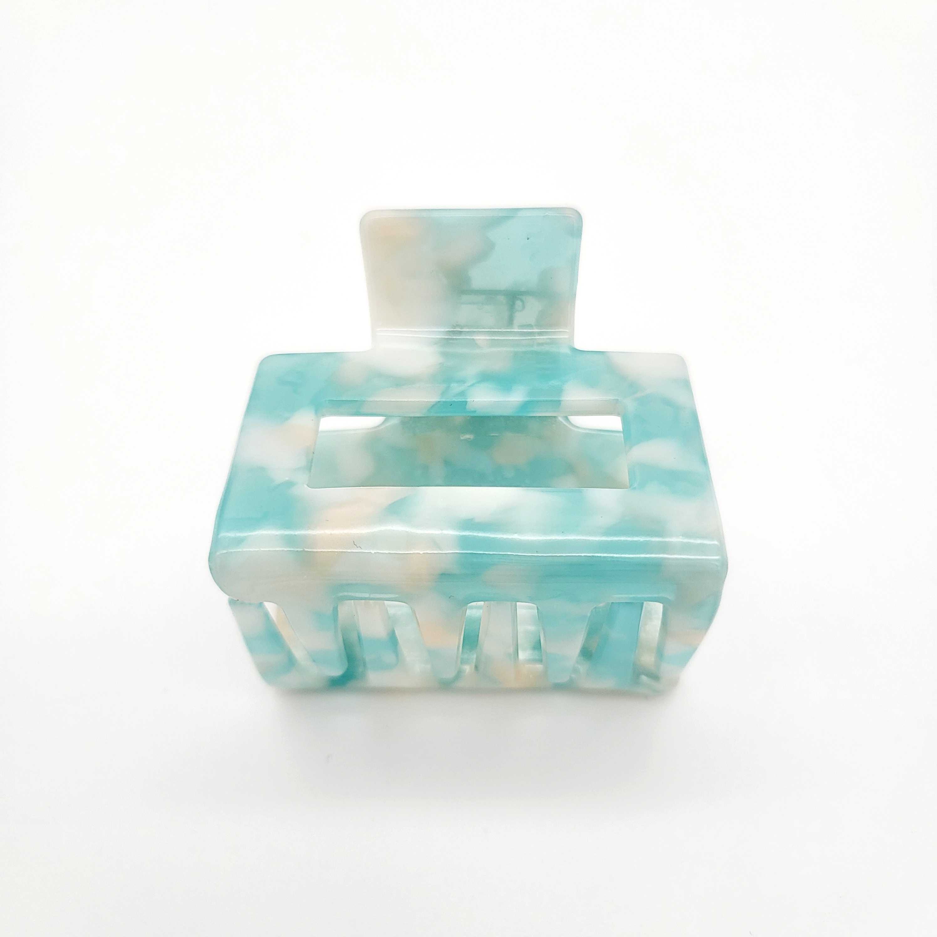 by Vivi Haarklammer "Square" Liquid Blue 5.5 x 5 x 3.5 cm