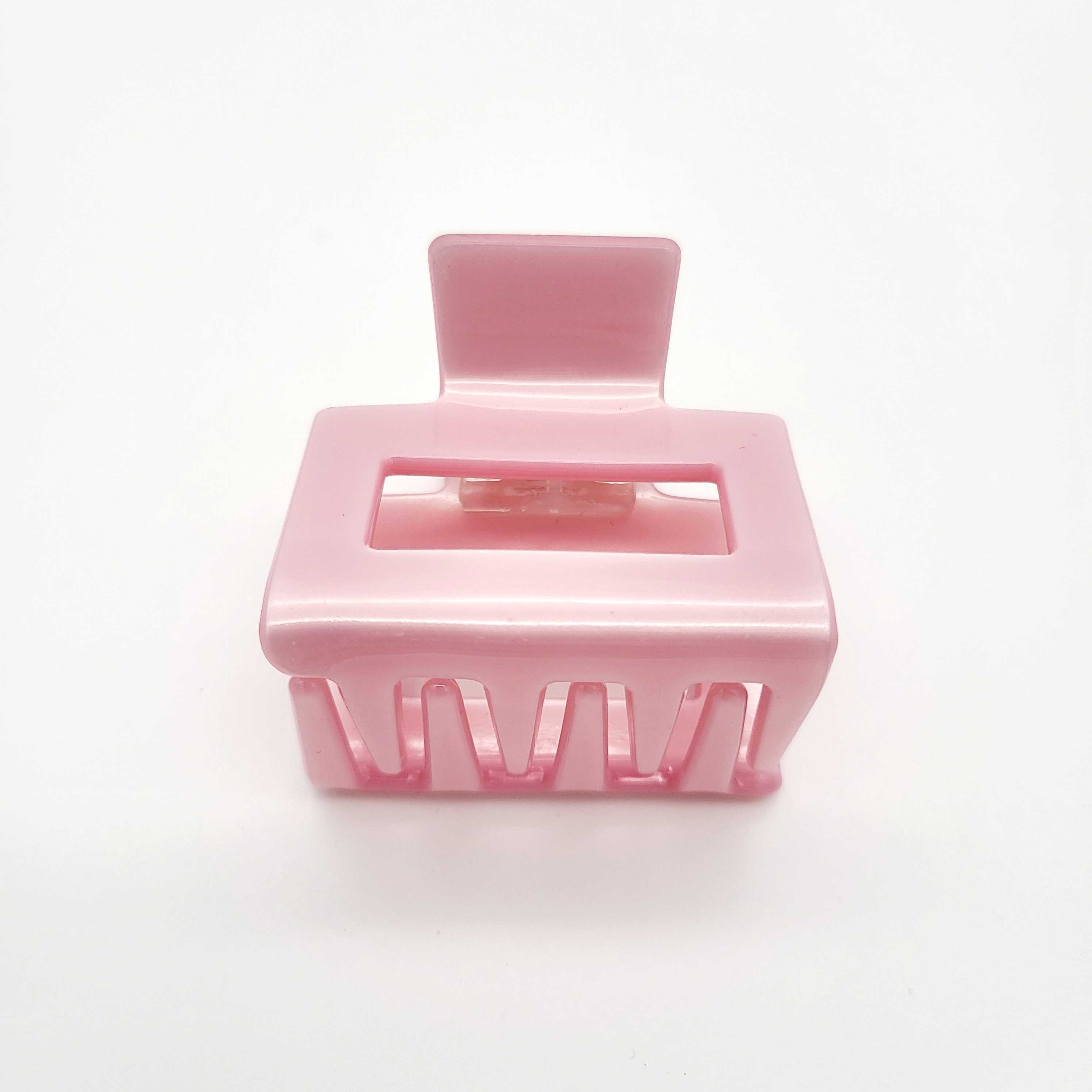 by Vivi Haarklammer "Square" Pearly Rose 5.5 x 5 x 3.5 cm