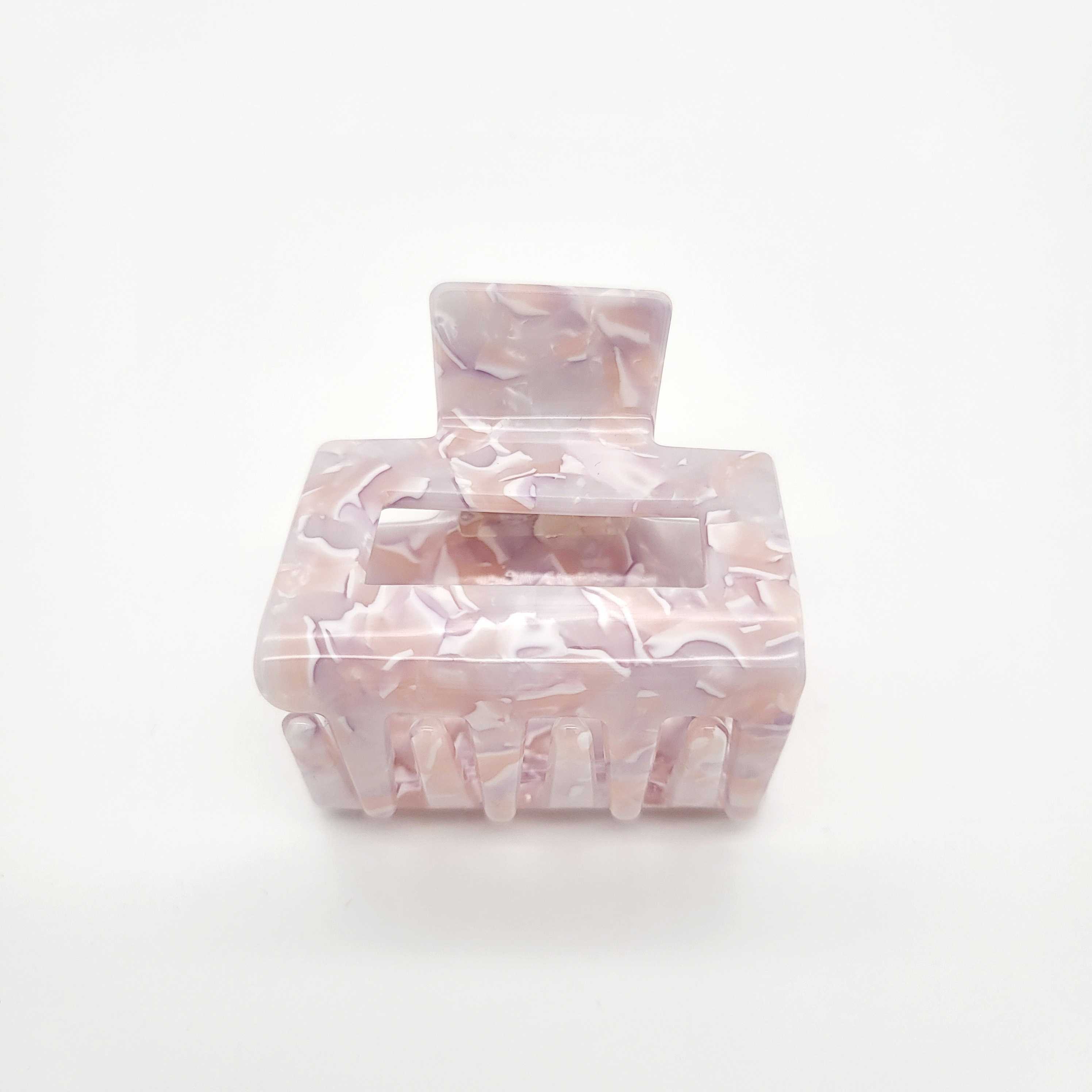 by Vivi Haarklammer "Square" Rose Milkshake 5.5 x 5 x 3.5 cm
