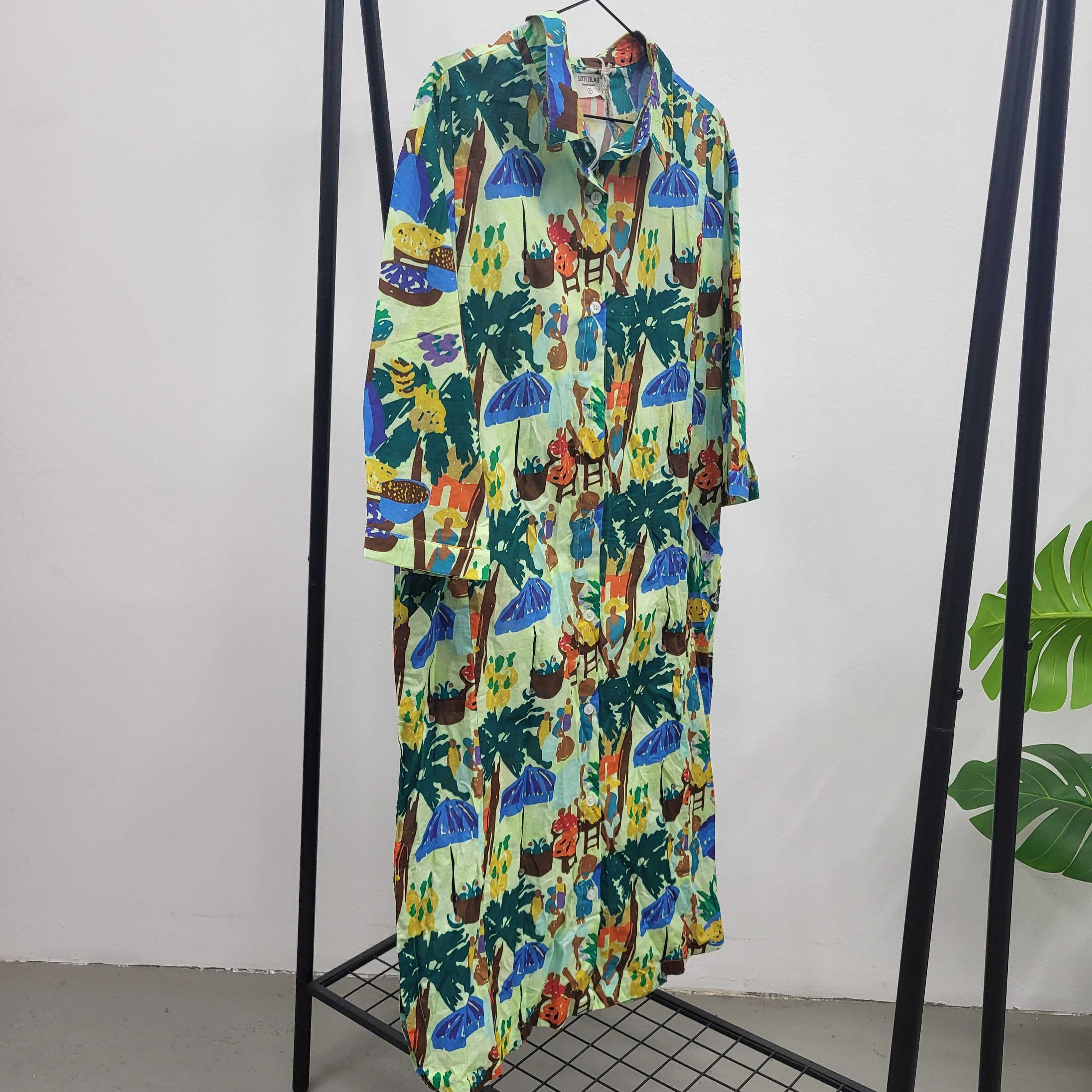 SUITE13LAB Damen Kleid "Tonga" S Market Print