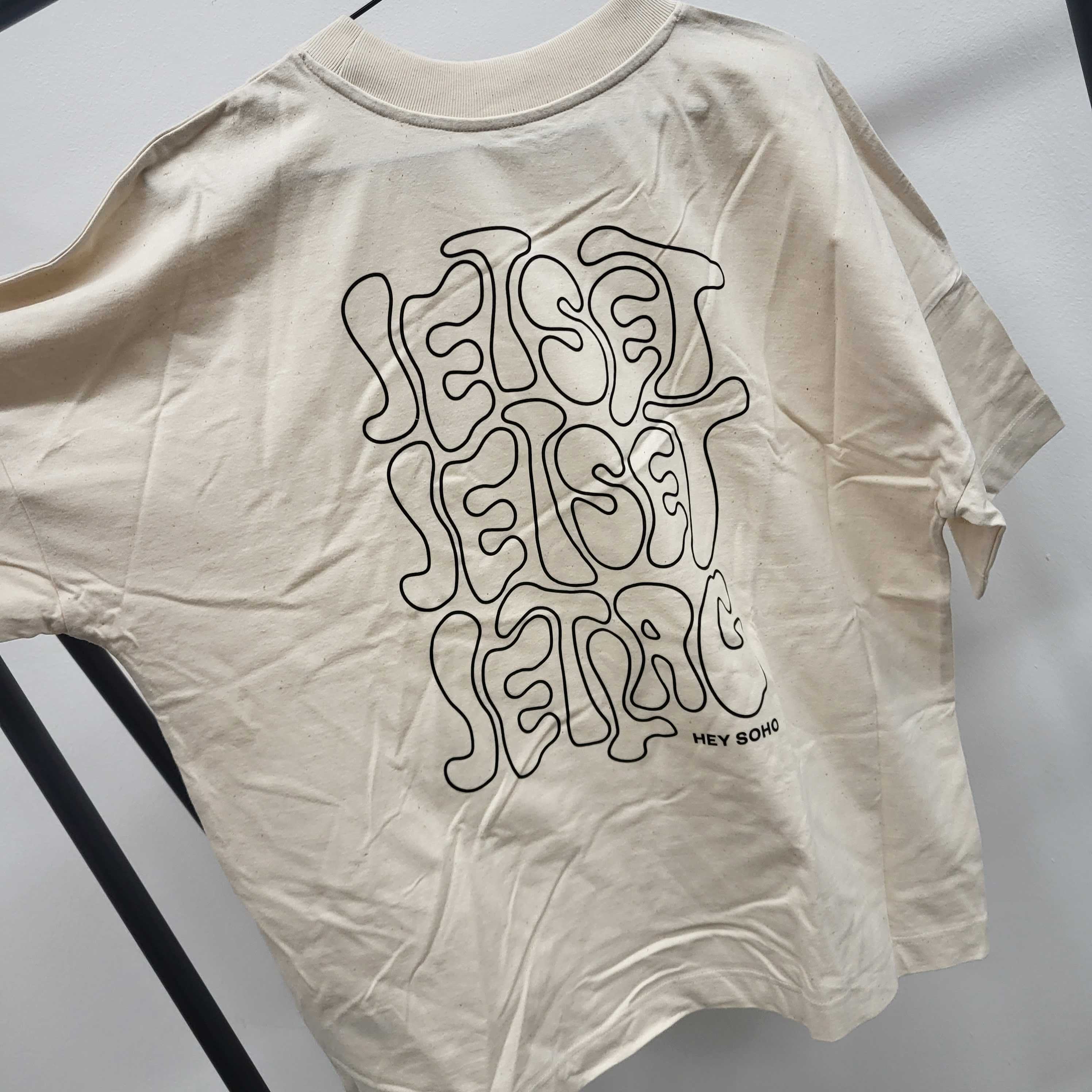 hey soho T-Shirt "Jetset" Natur Schwarz