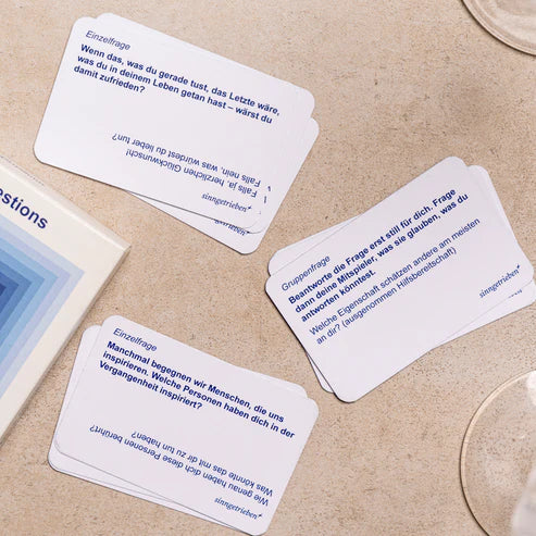 Sinngetrieben Kartenset "Deep Dive Questions"