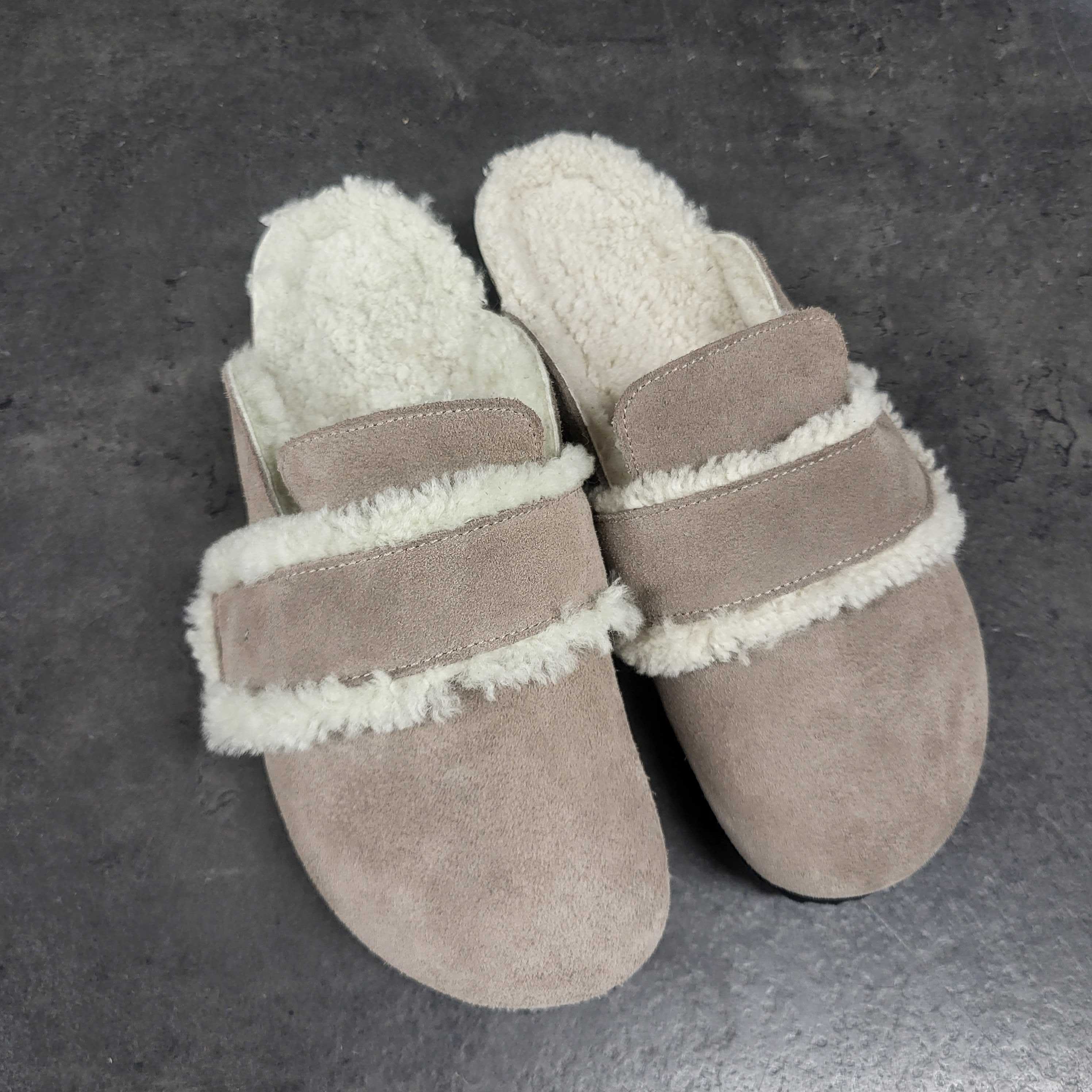 Espadrij l´originale Pantolette "CLOG VELOUR STRAP" 39 Taupe