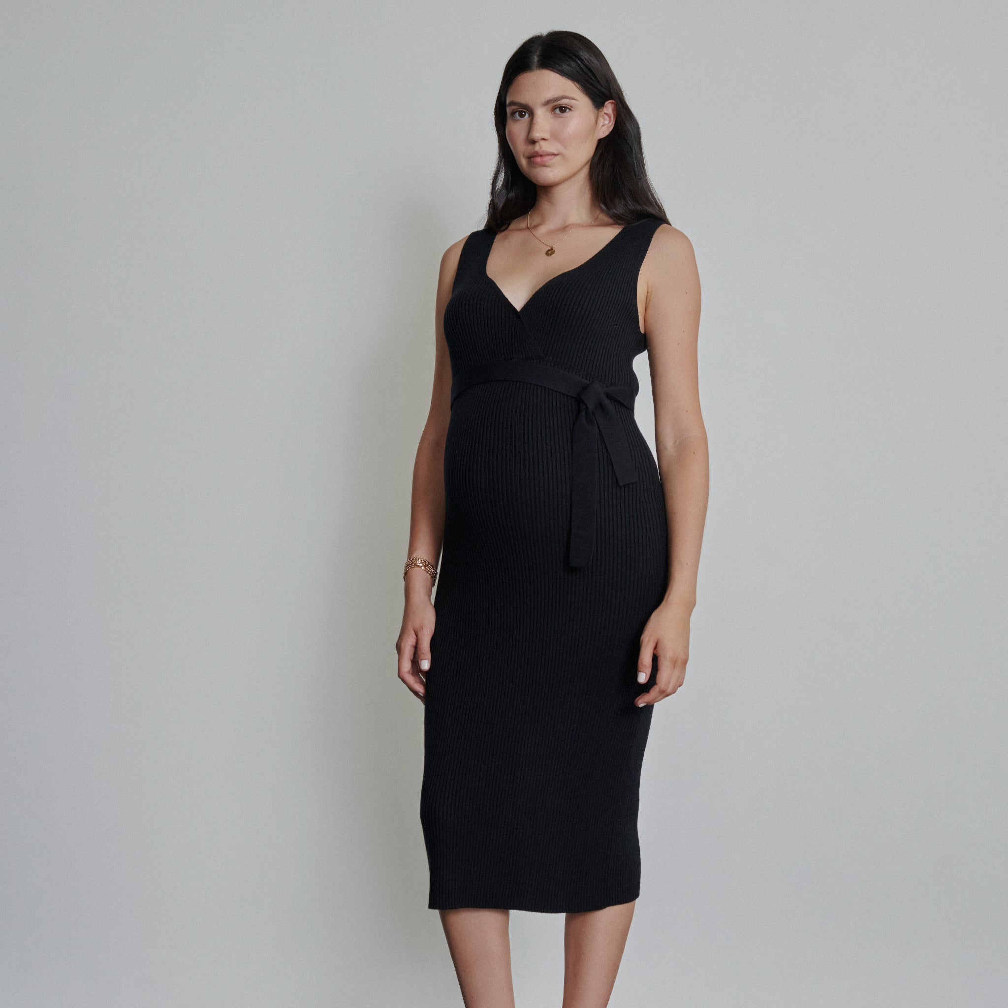 White Rabbit Maternity Damen Dress "Sparkling Night" Schwarz