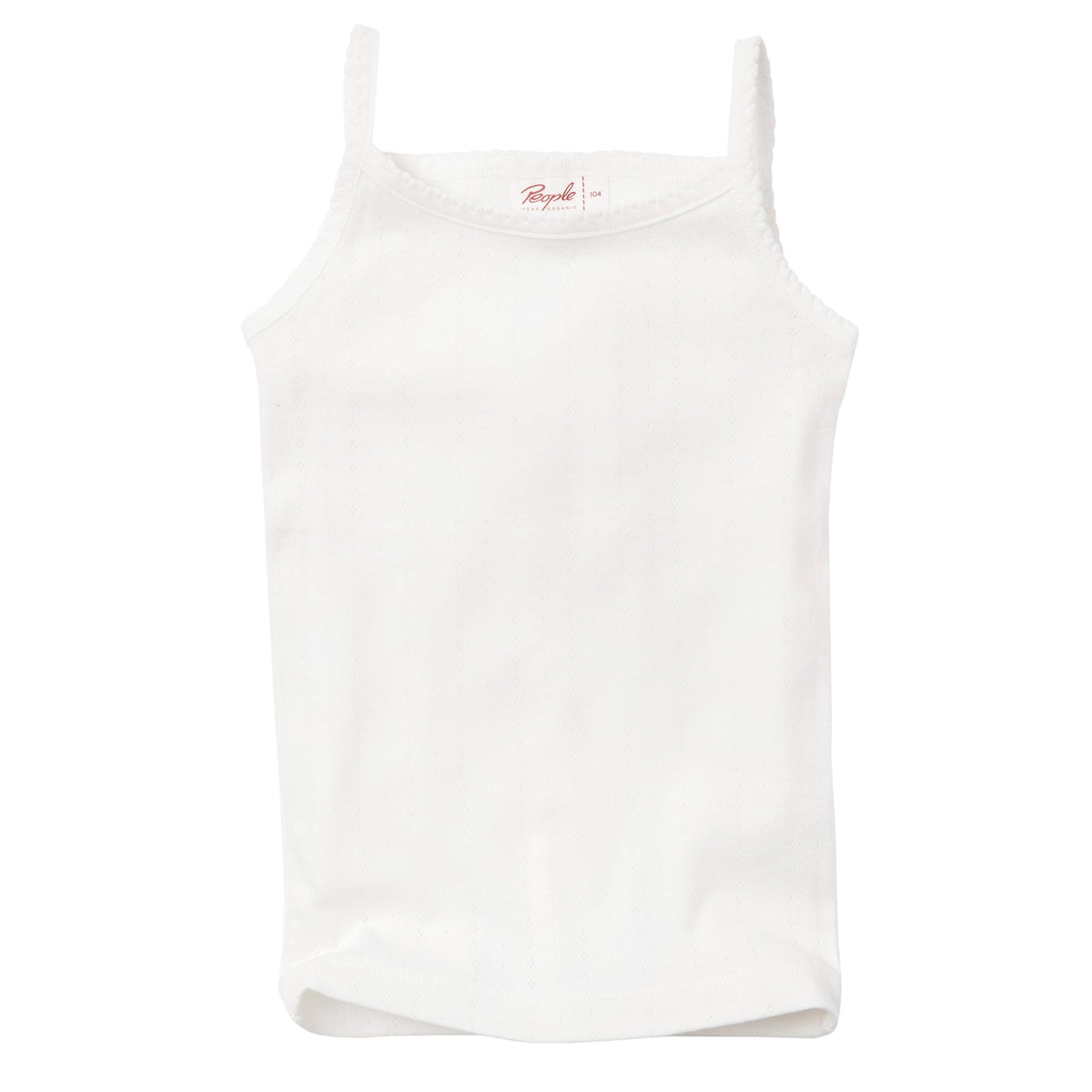 People Wear Organic Träger-Unterhemd GOTS Weiß