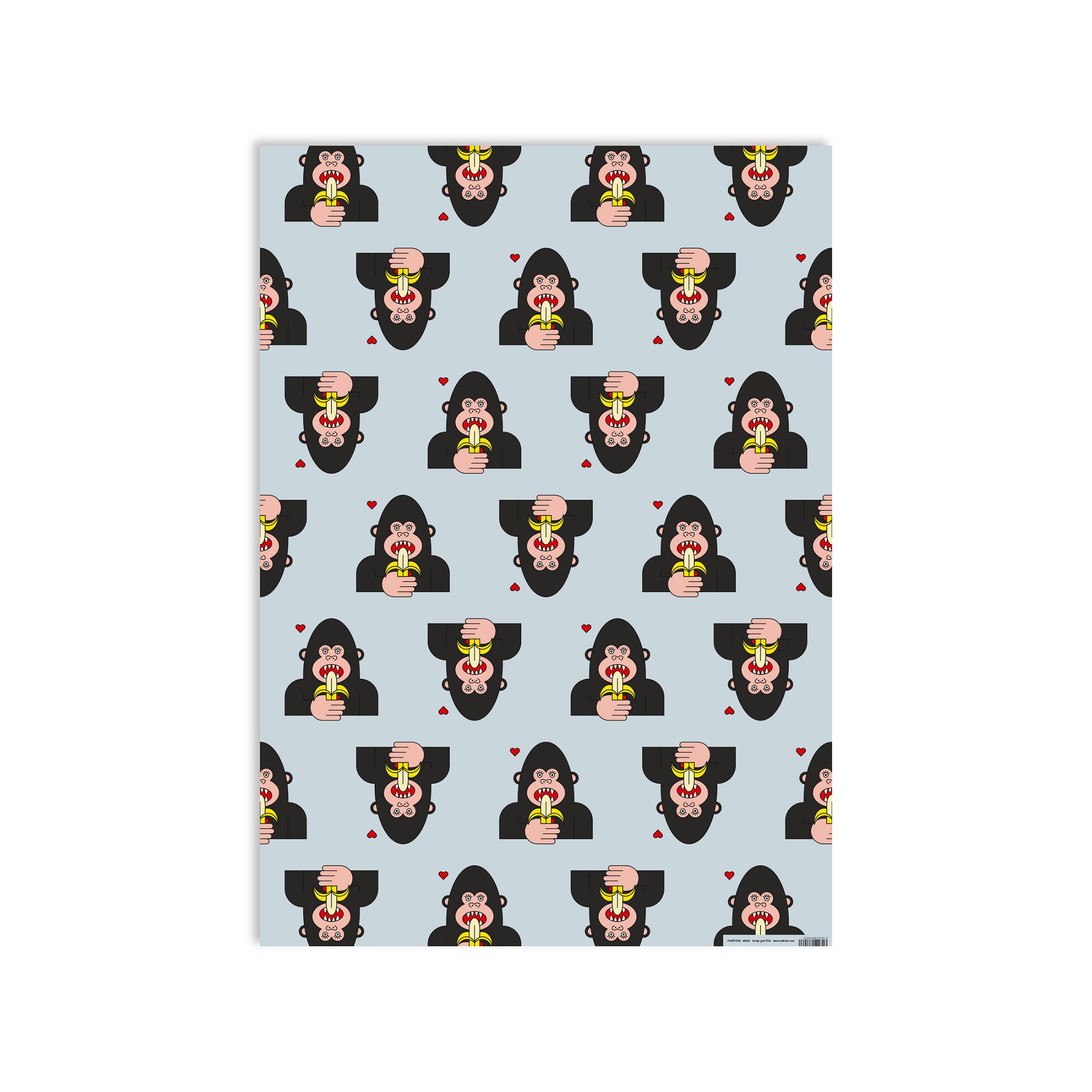 redfries Geschenkpapier DIN B2 Wrap Gorilla DIN B2