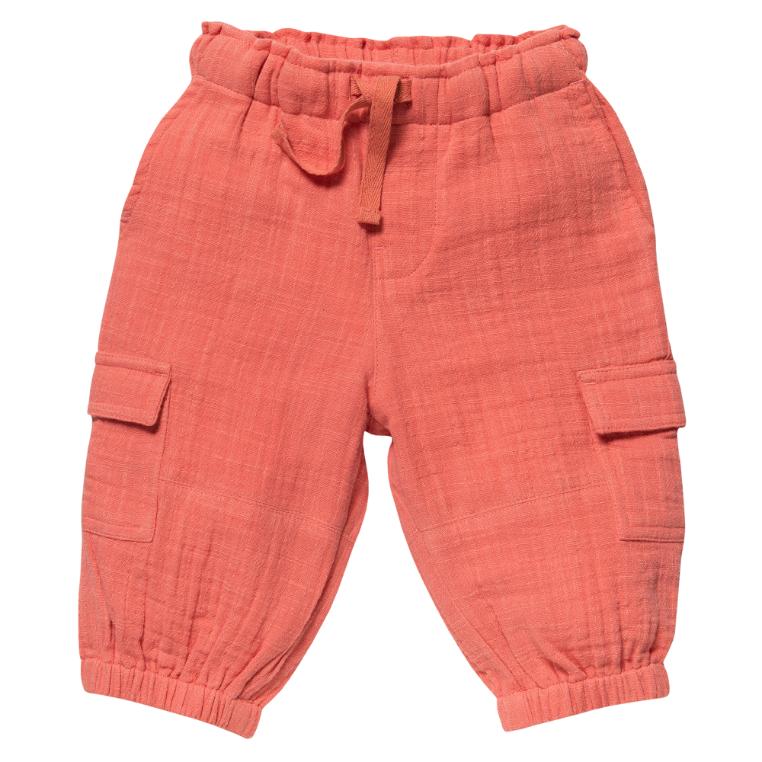 People Wear Organic Cargo-Hose GOTS Himbeerrot
