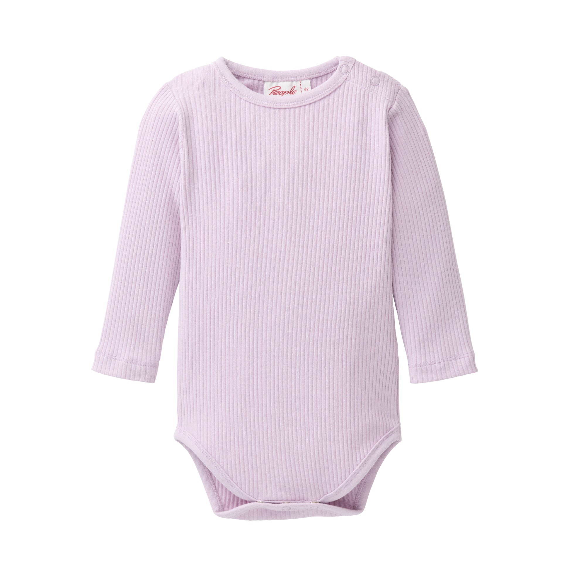 People Wear Organic Langarm-Body GOTS 86 92 Flieder