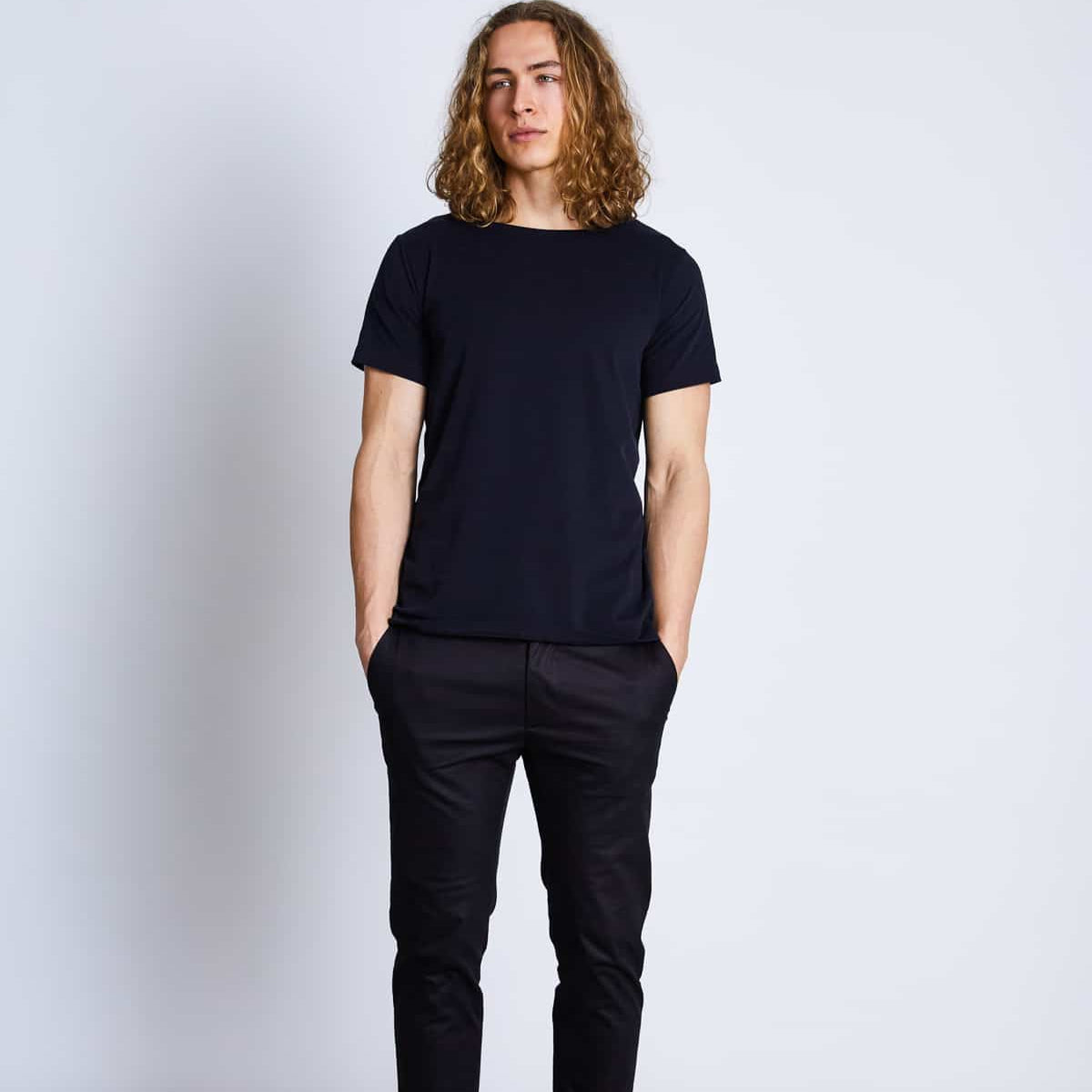 JAN N JUNE Herren T-Shirt "LUKE" Schwarz