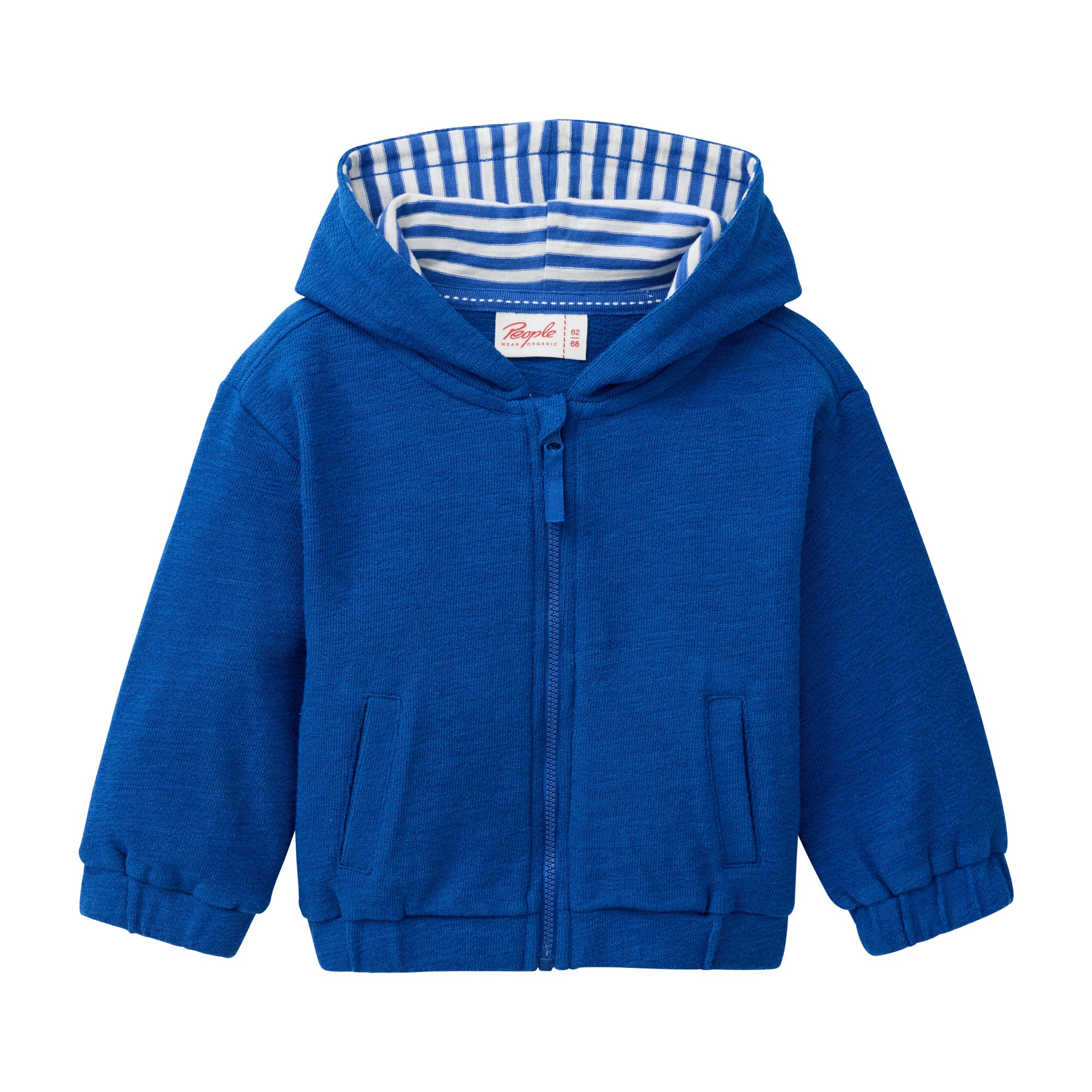 People Wear Organic Sweat-Jacke GOTS Royalblau