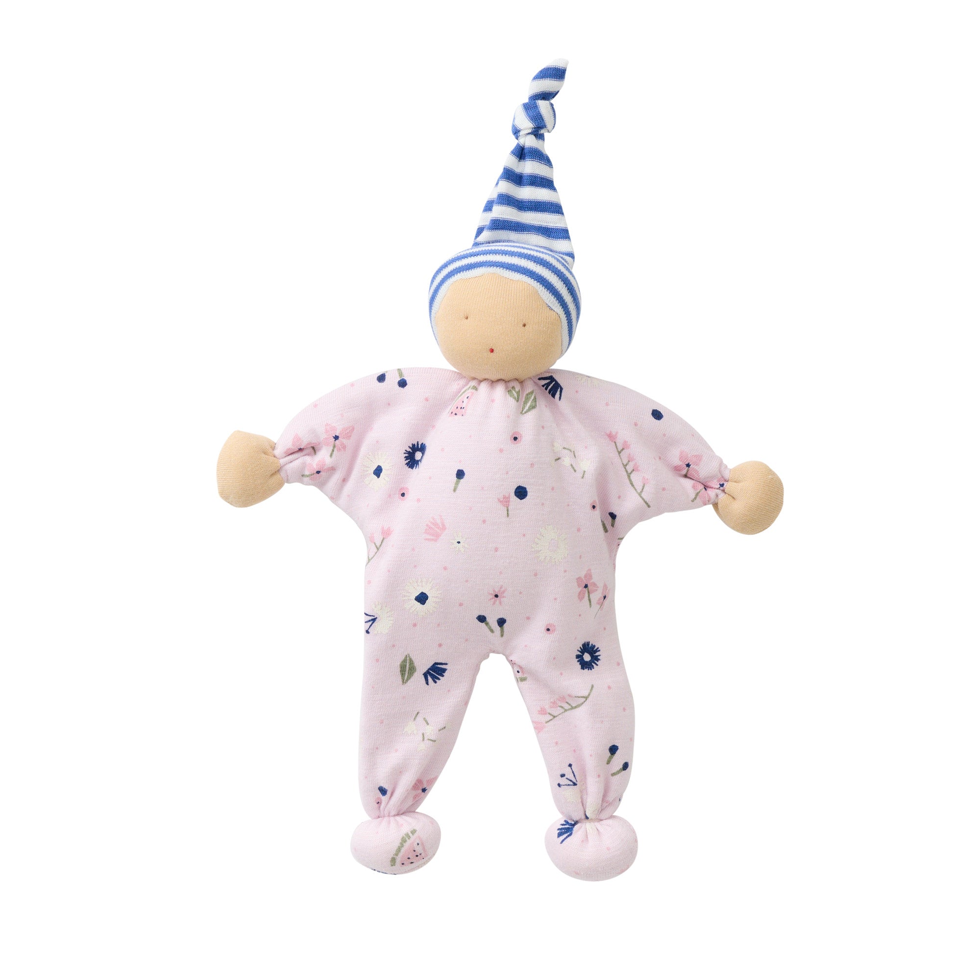 People Wear Organic Manderl GOTS Hellrosa Aop Sommerblumen ca. 22 cm