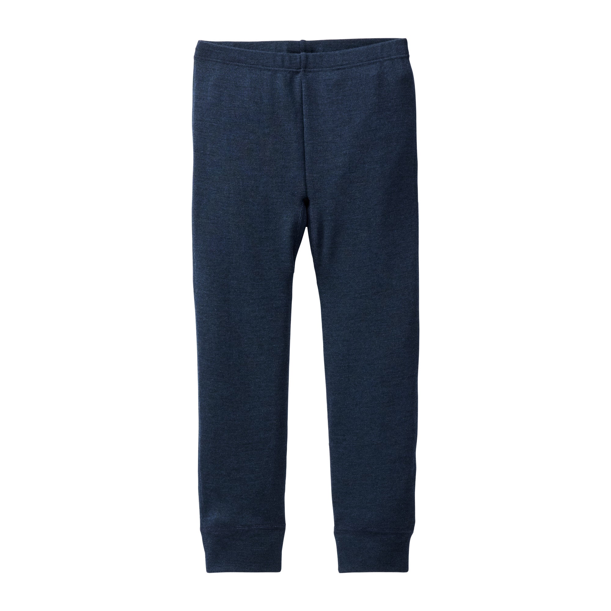 People Wear Organic Wolle-Seide Leggings GOTS Dunkelblau