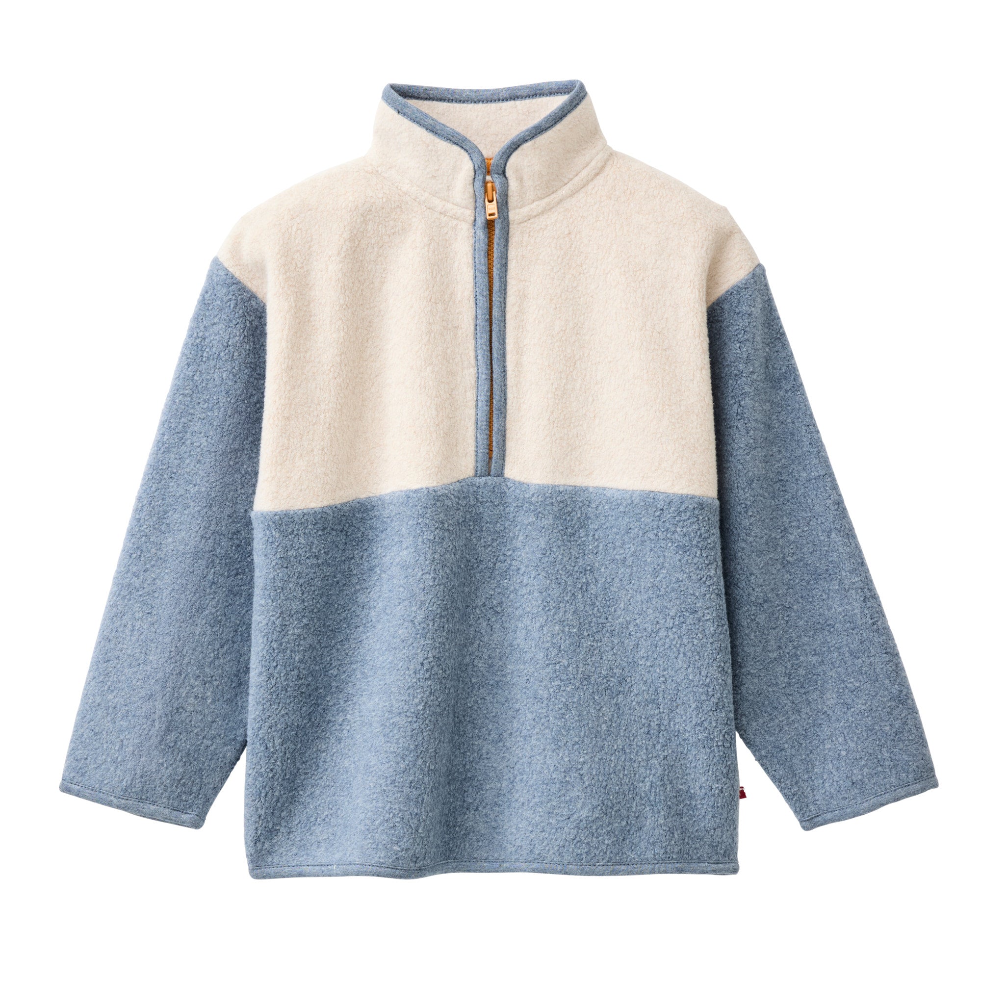 People Wear Organic Fleece-Troyer GOTS Blaugrau