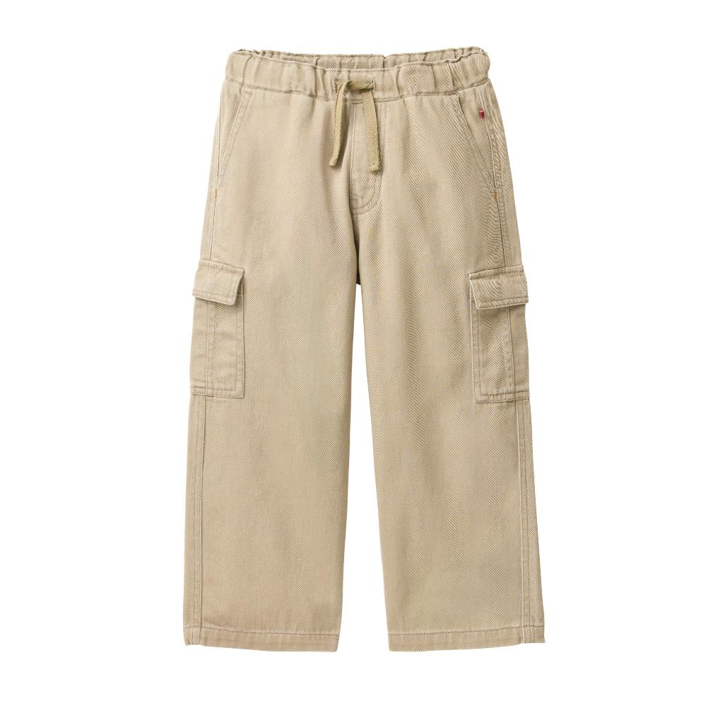 People Wear Organic Twill-Cargohose GOTS Taupe