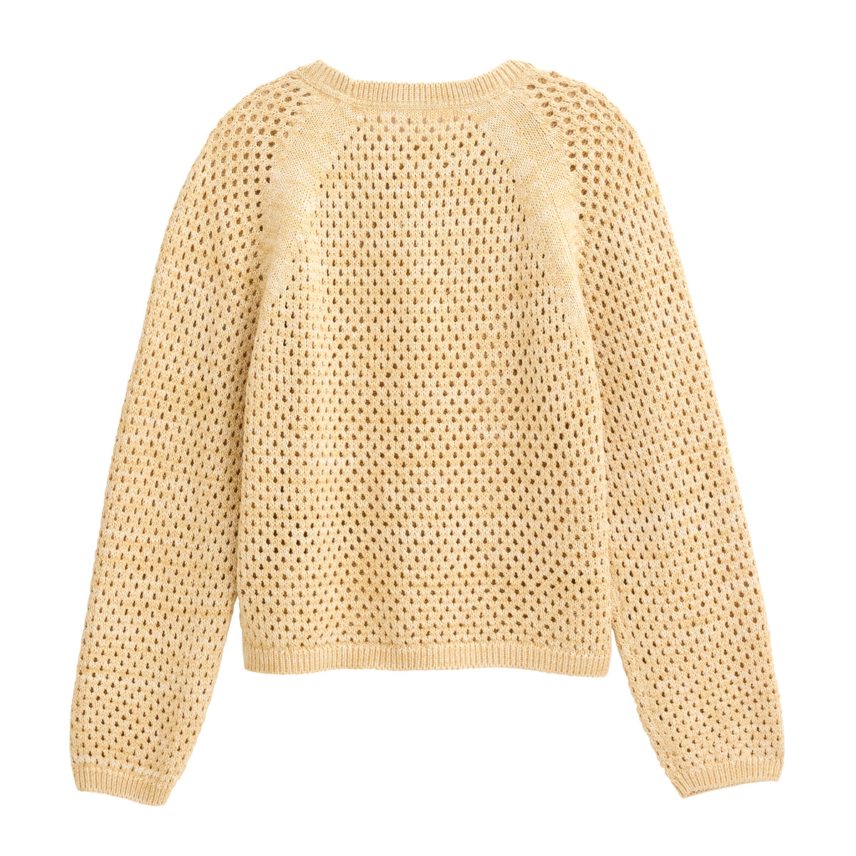 People Wear Organic Lochstrick-Raglanpullover GOTS