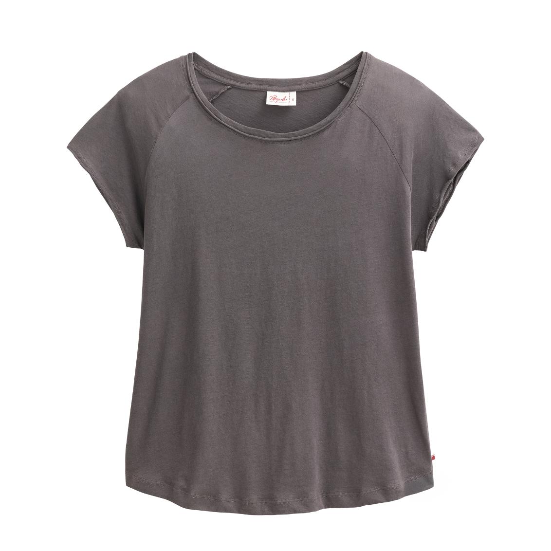 People Wear Organic Kurzarm-Shirt Raglan GOTS Dunkelgrau
