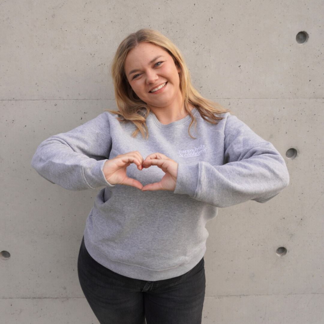 Rock on & Namasté Sweatshirt "Happy Holy & Confident"