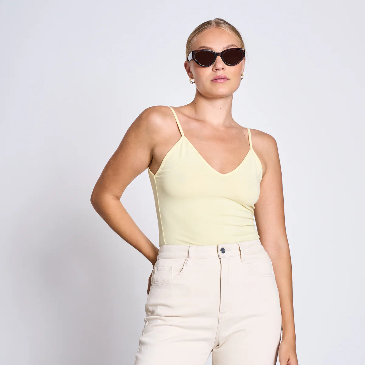 JAN N JUNE Damen Top "MATILDA" Lime Sorbet