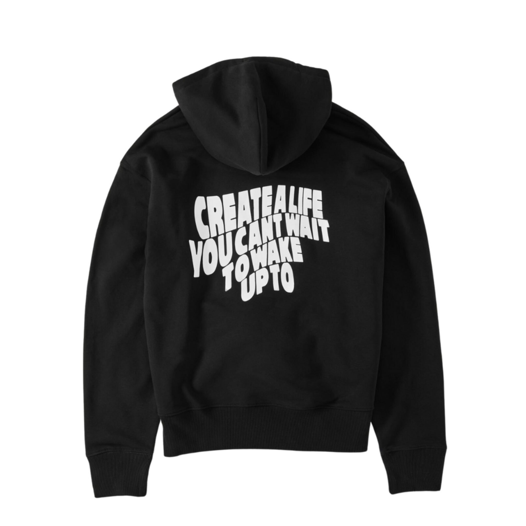hey soho Hoodie "Create a life" Schwarz