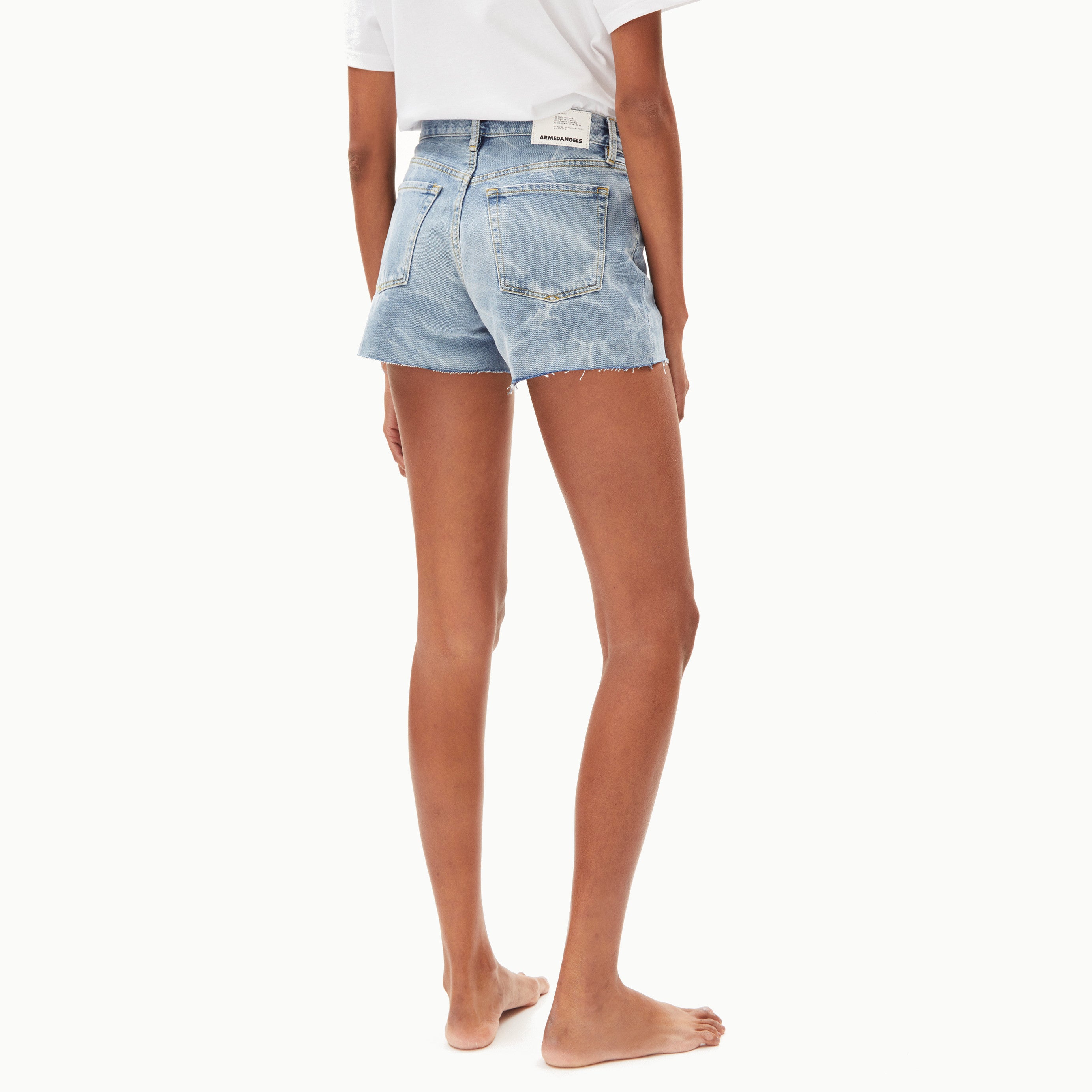 ARMEDANGELS Jeansshorts "MALEAA BATIK" - tie dye wash denim blue