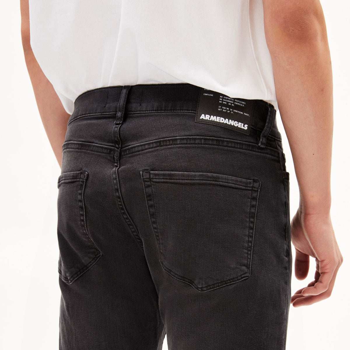 ARMEDANGELS Herren Slim Fit Jeans "IAAN X STRETCH" - black washed