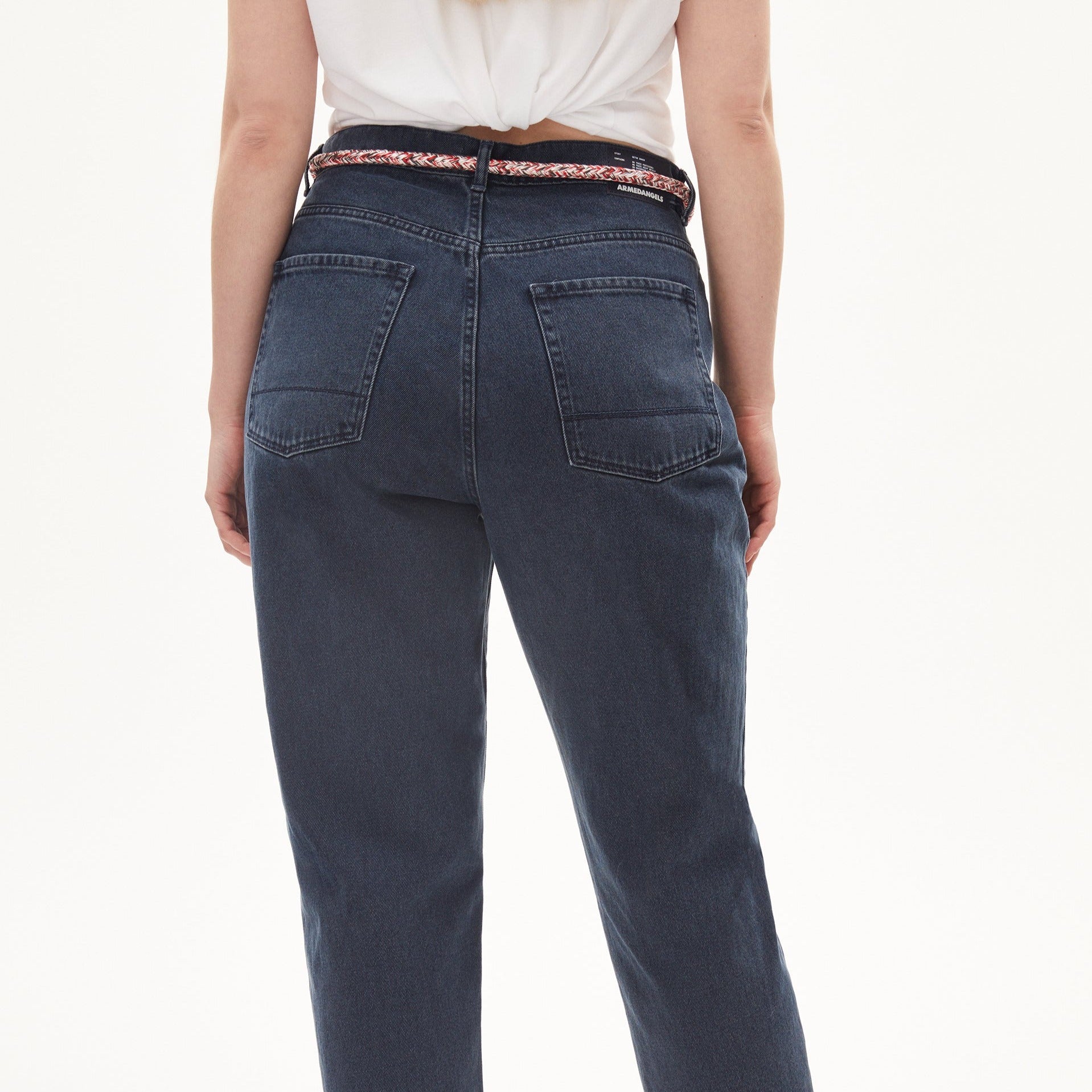 ARMEDANGELS Mom Fit High Waist Jeans "MAIRAA BLACKBLUE"