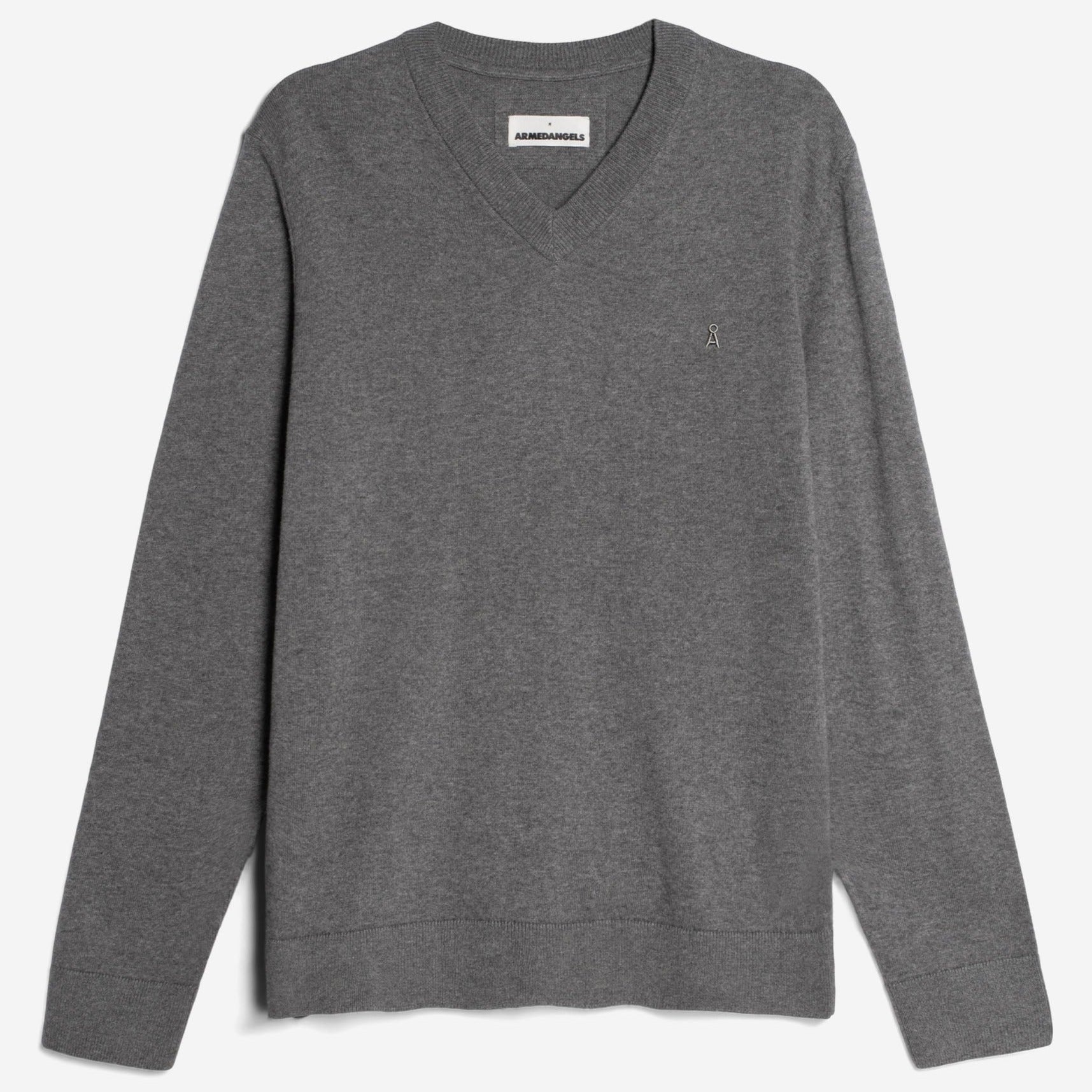 ARMEDANGELS Pullover "MAANES" Mid Grey Melange