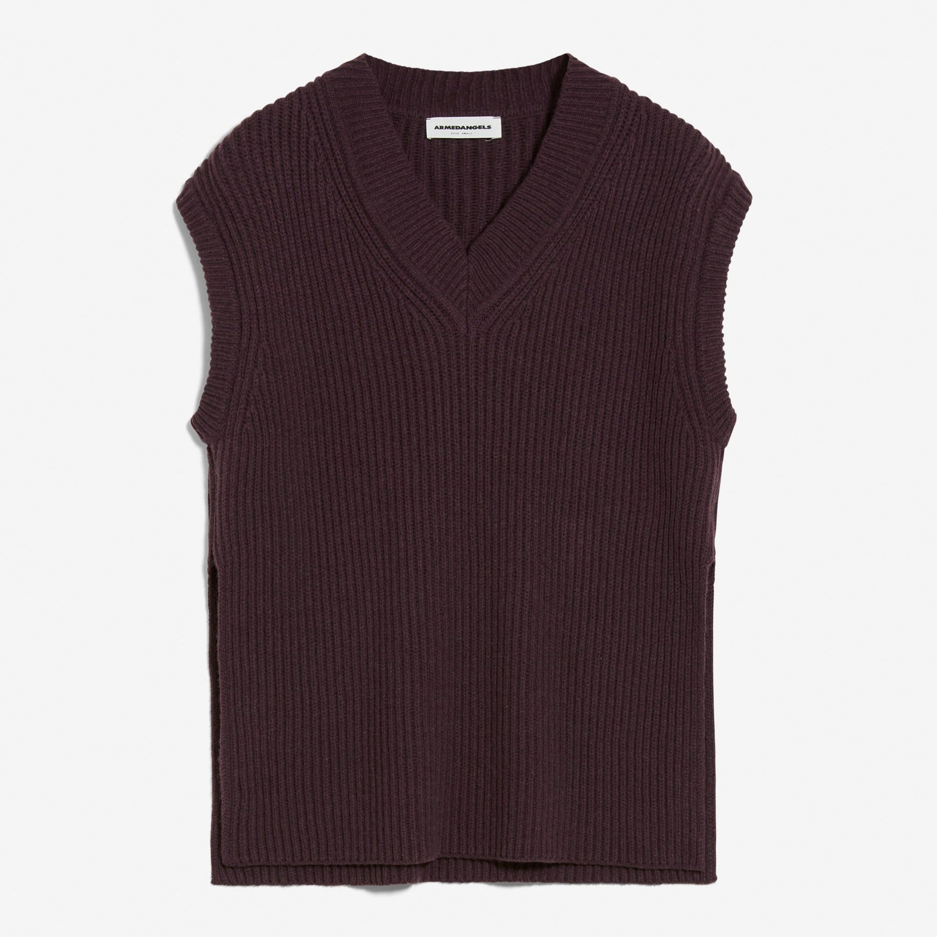 ARMEDANGELS Damen Oversize Pullunder "VIAA RECYCLED WOOL" Fudge