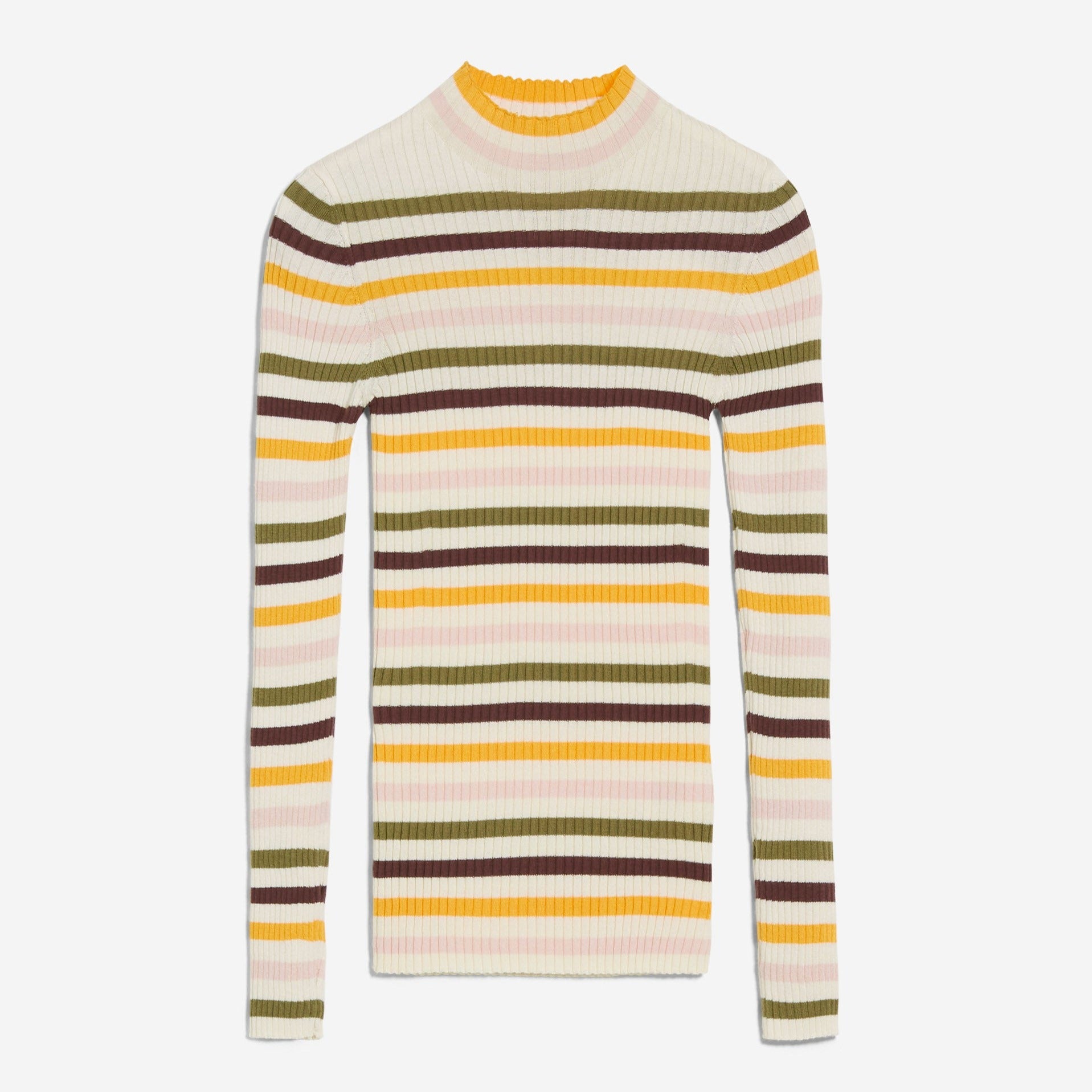 ARMEDANGELS Pullover "ALAANI MULTICOLOR" Oatmilk-Sunset